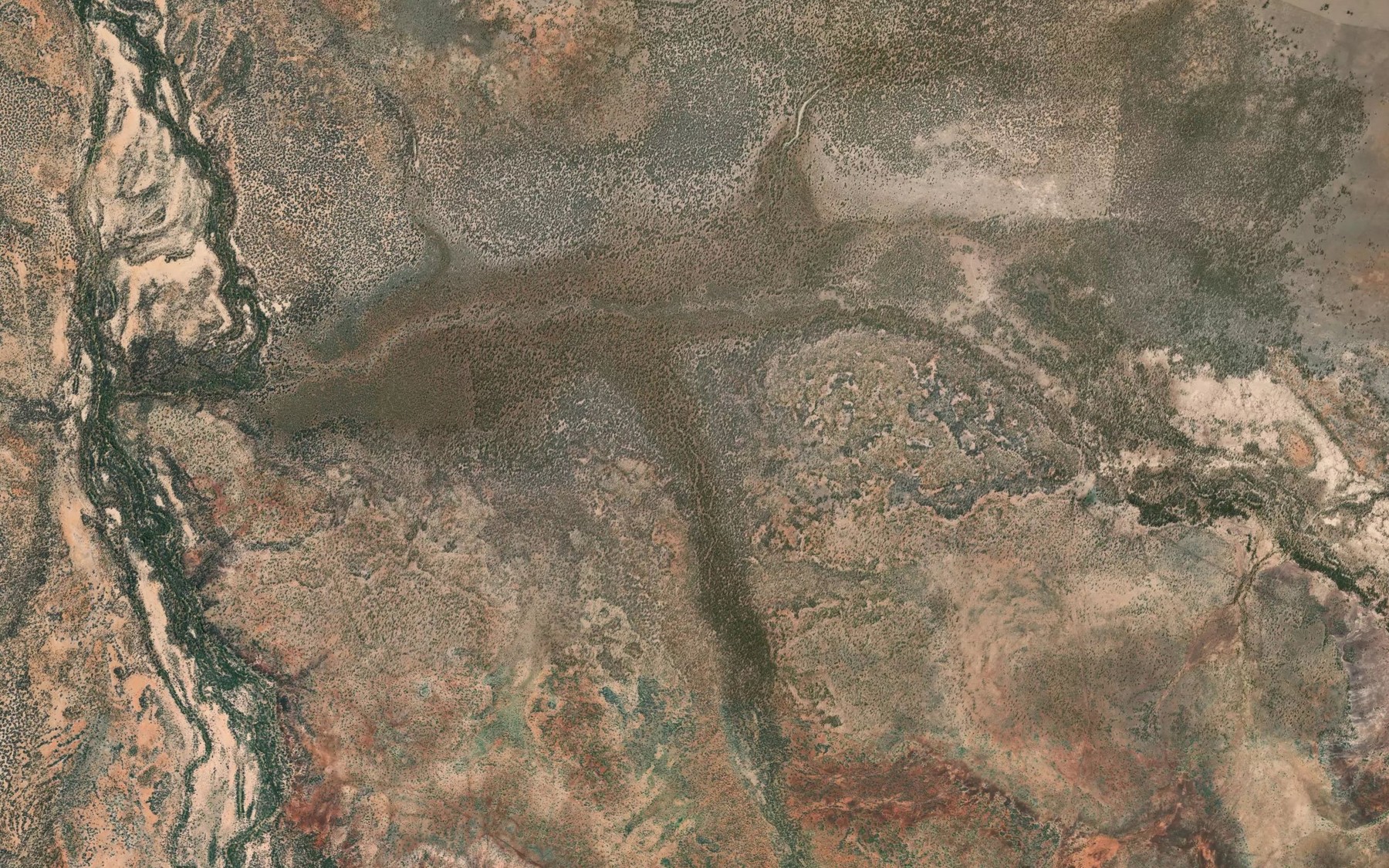 Satellite map of the Silverdale Creek