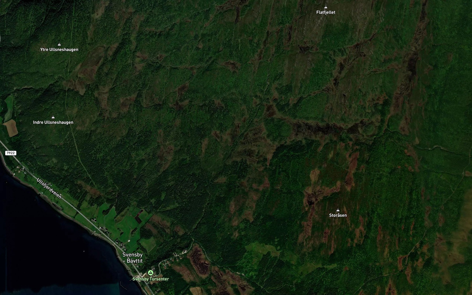 Satellite map of the Gammelva
