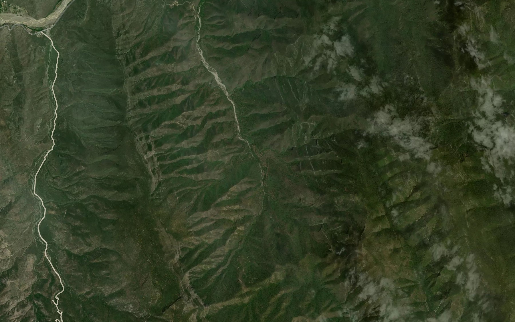 Satellite map of the Potrero de las Cabras
