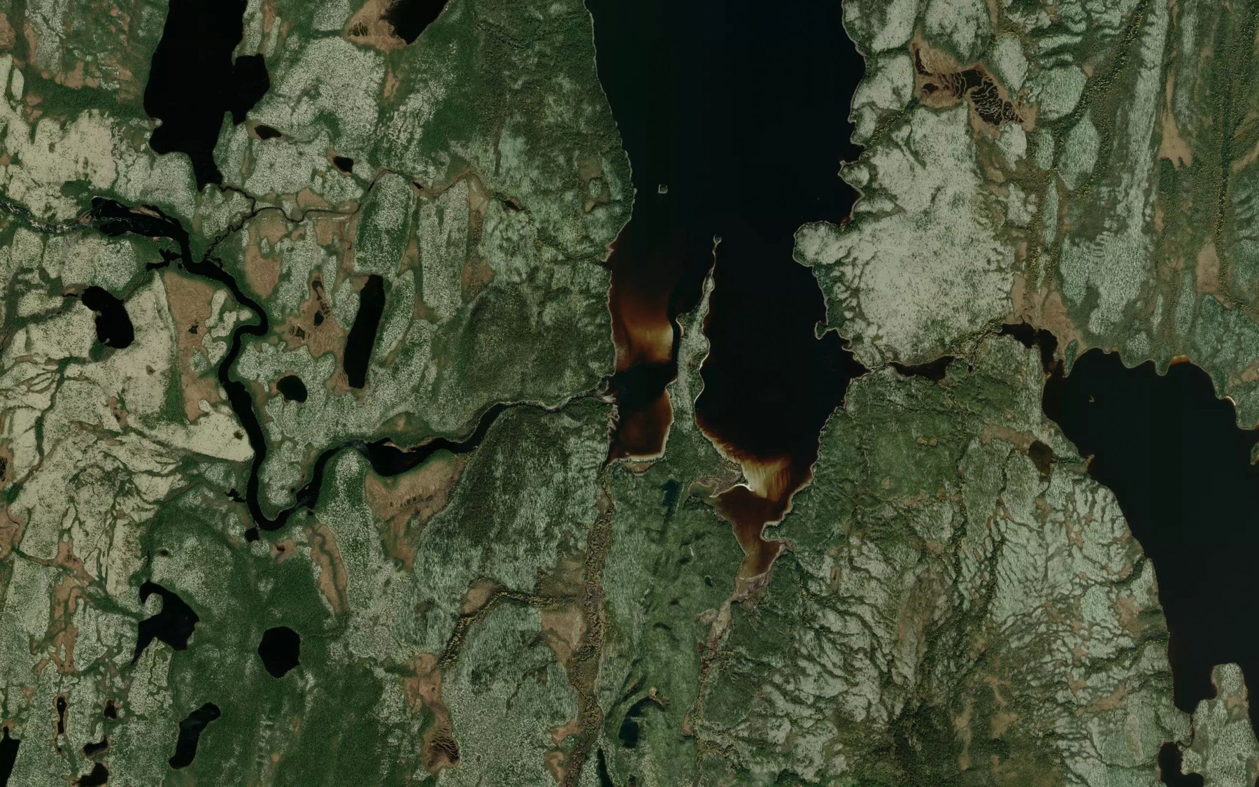 Satellite map of the Ruisseau Upatau