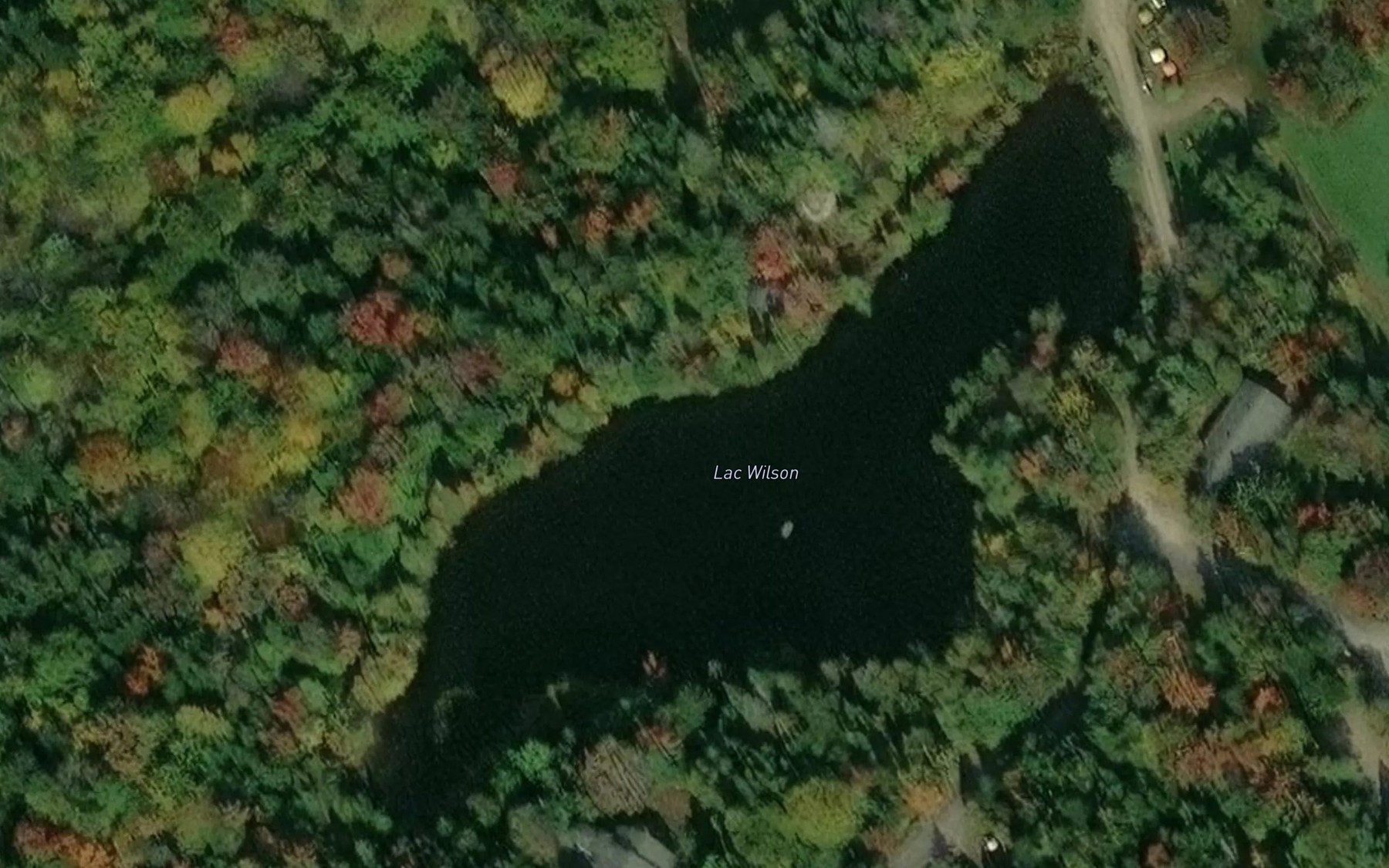Satellite map of the Lac Wilson
