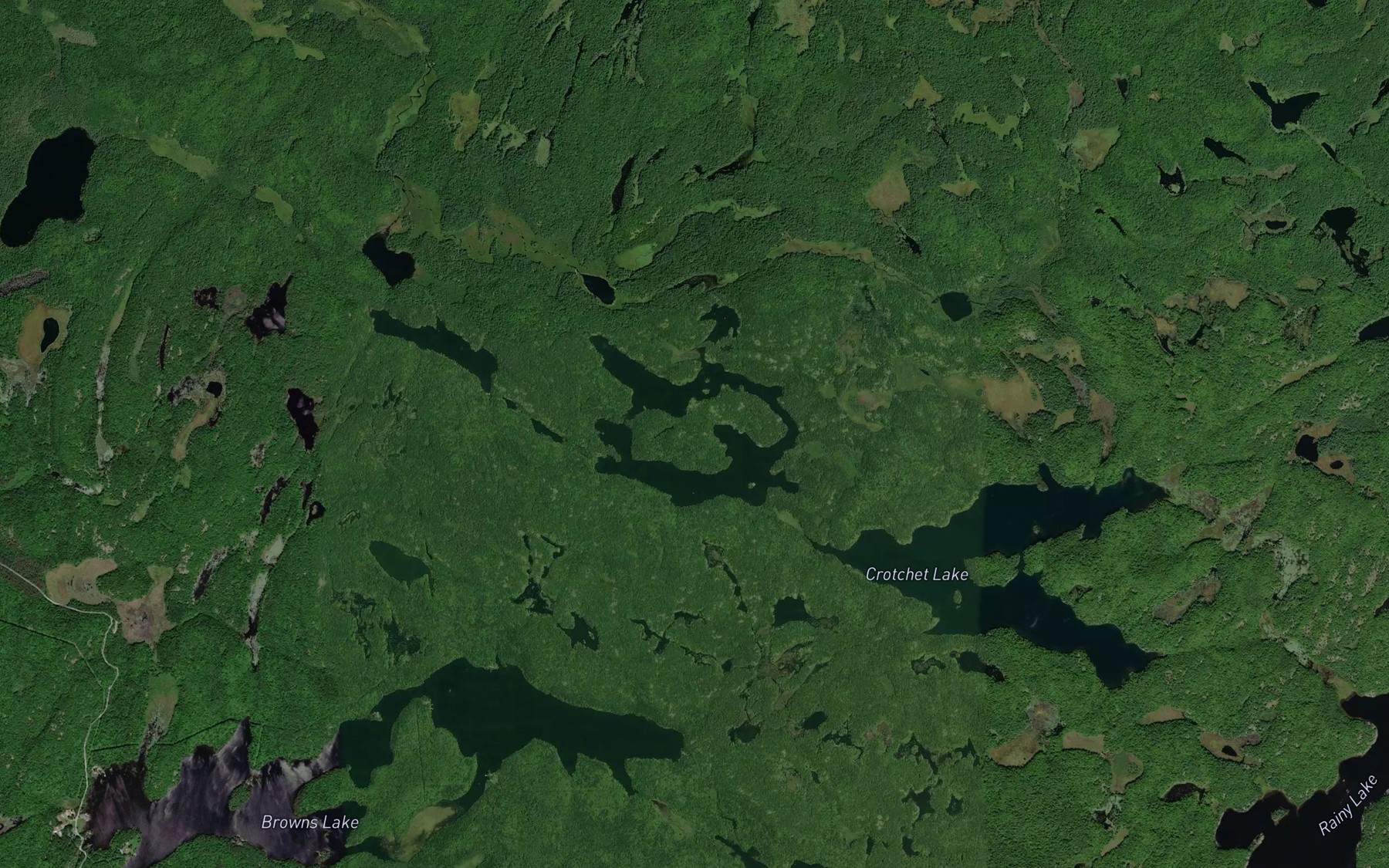 Satellite map of the Sickle Lake
