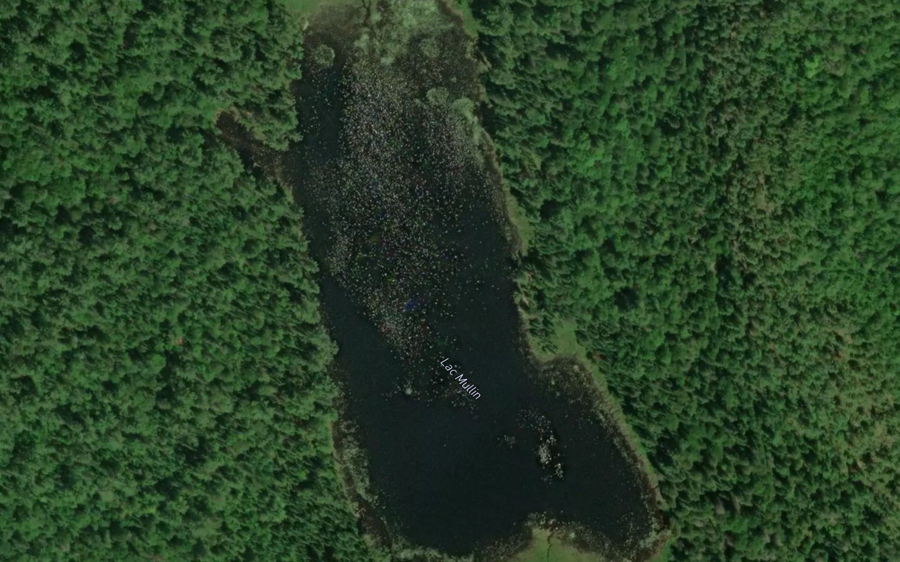 Satellite map of the Lac Mullin