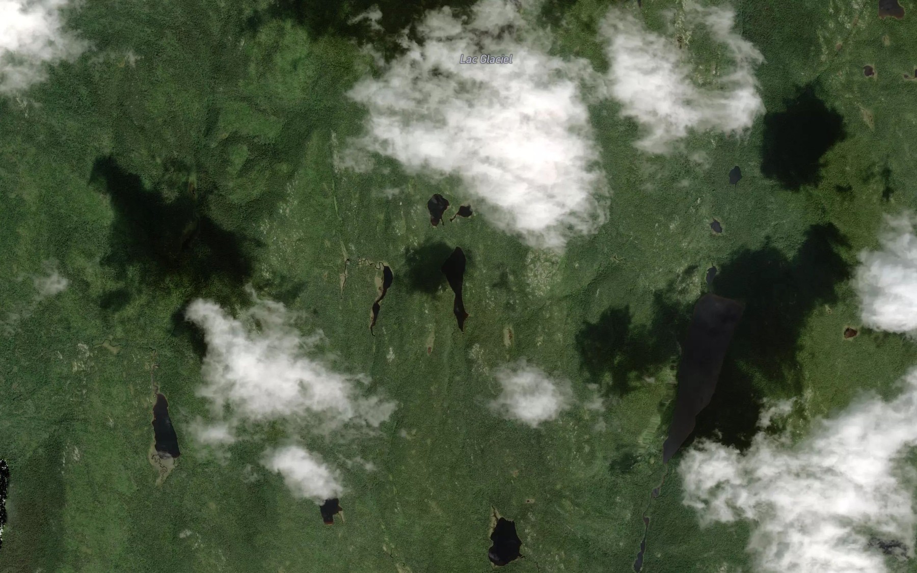 Satellite map of the Lac Gobeau