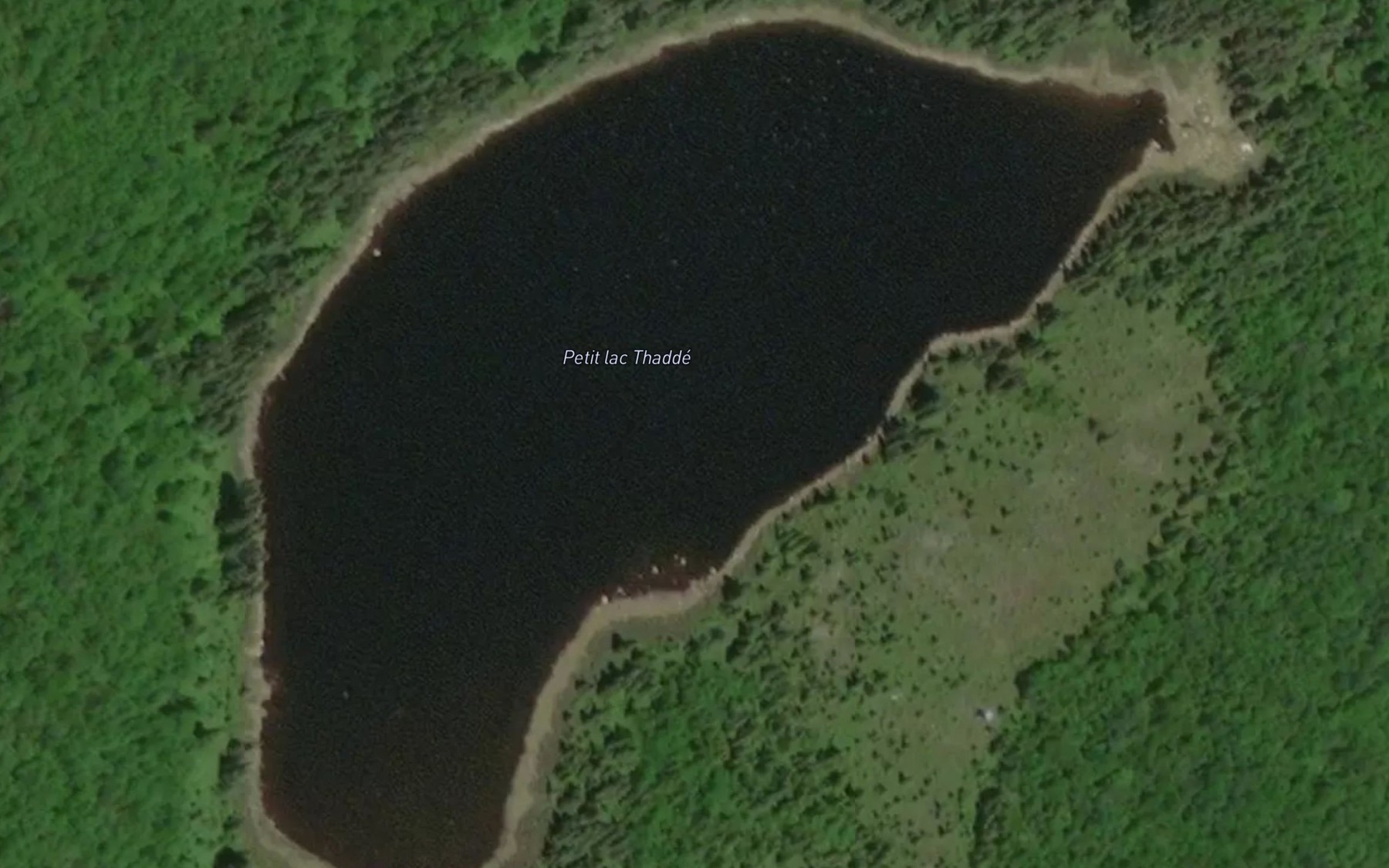 Satellite map of the Grand lac Thadde