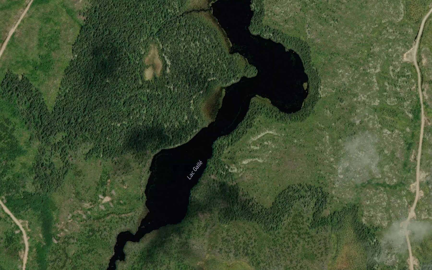 Satellite map of the Lac Galle