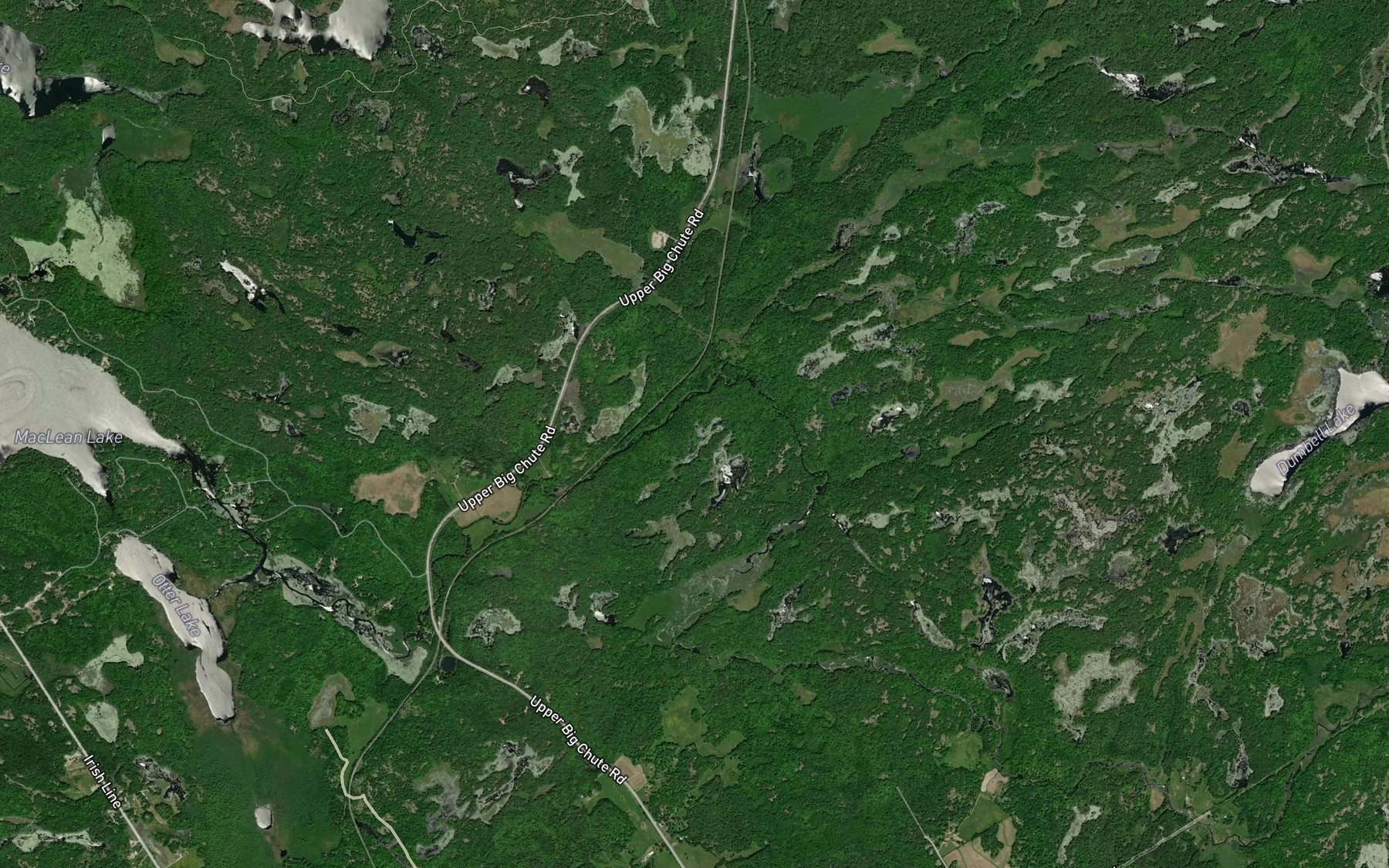 Satellite map of the Big Creek