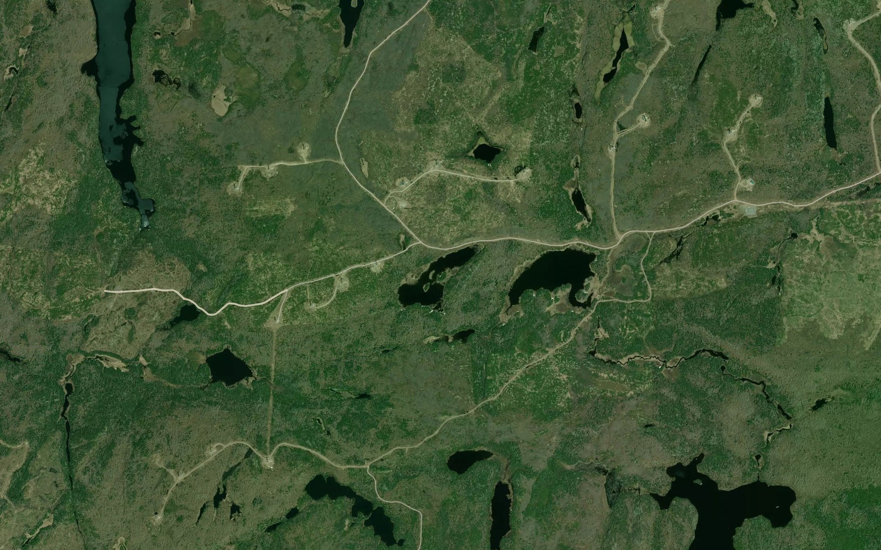 Satellite map of the White Granite Lake