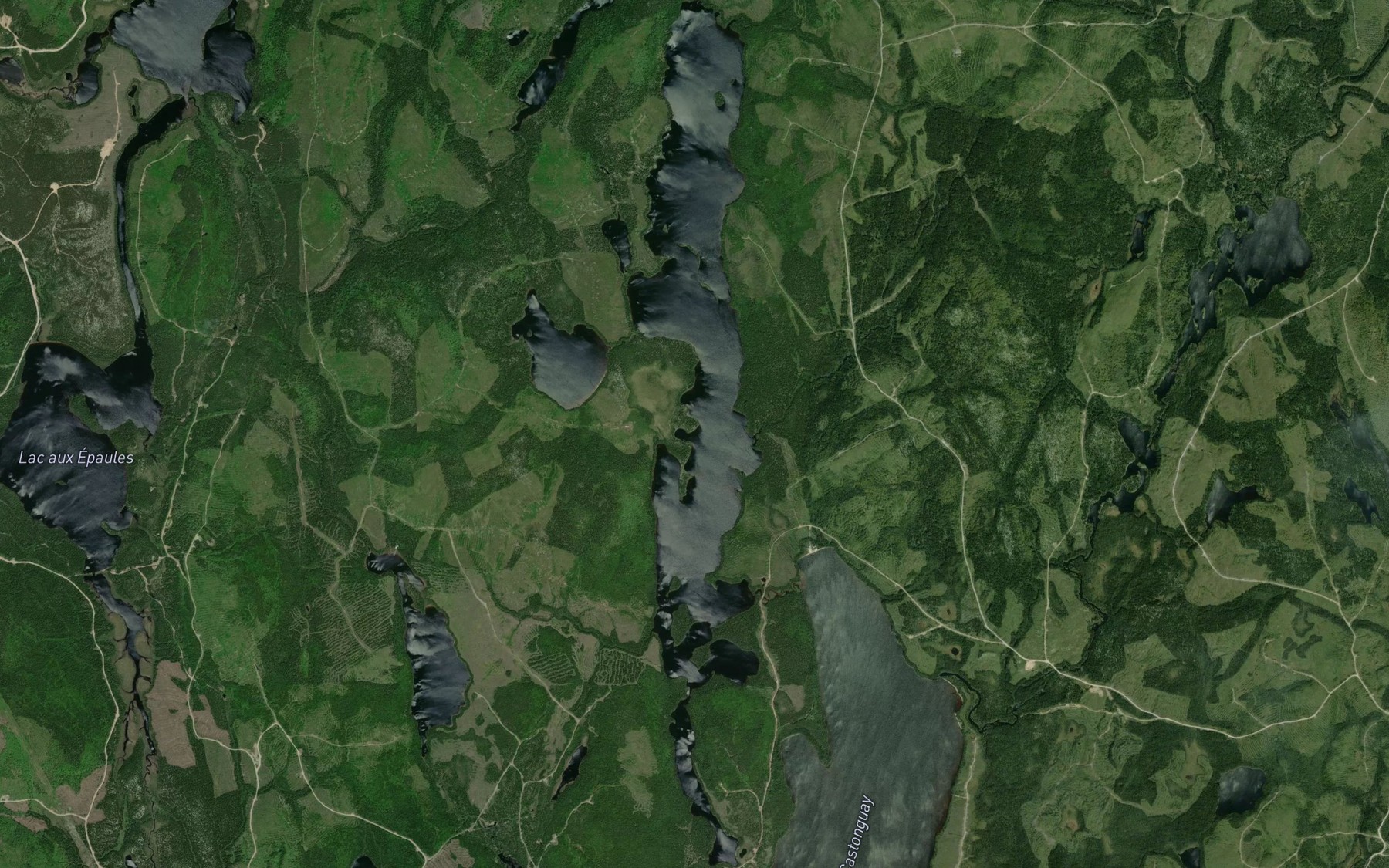 Satellite map of the Lac Lafrenay