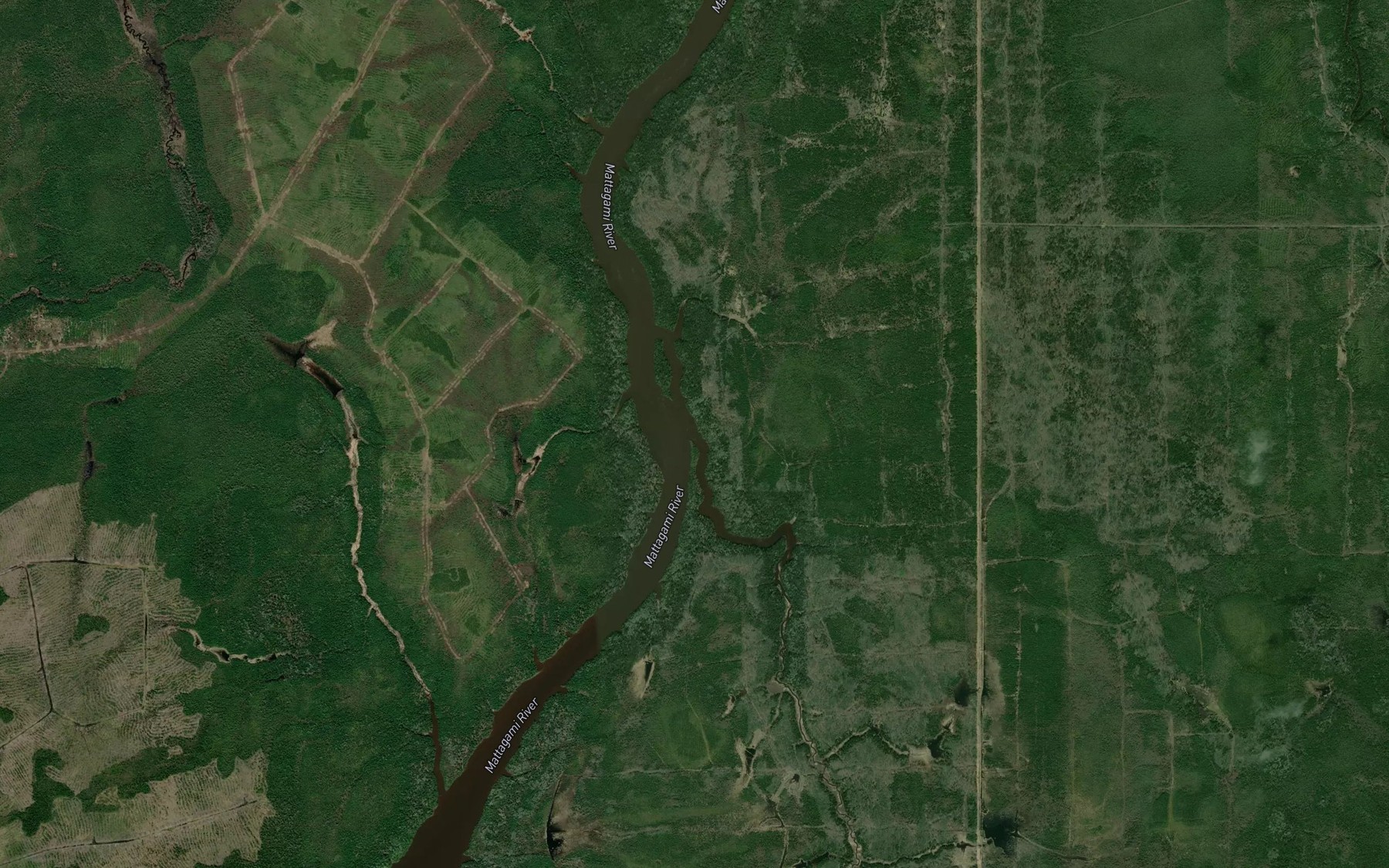 Satellite map of the Macdiarmid Creek
