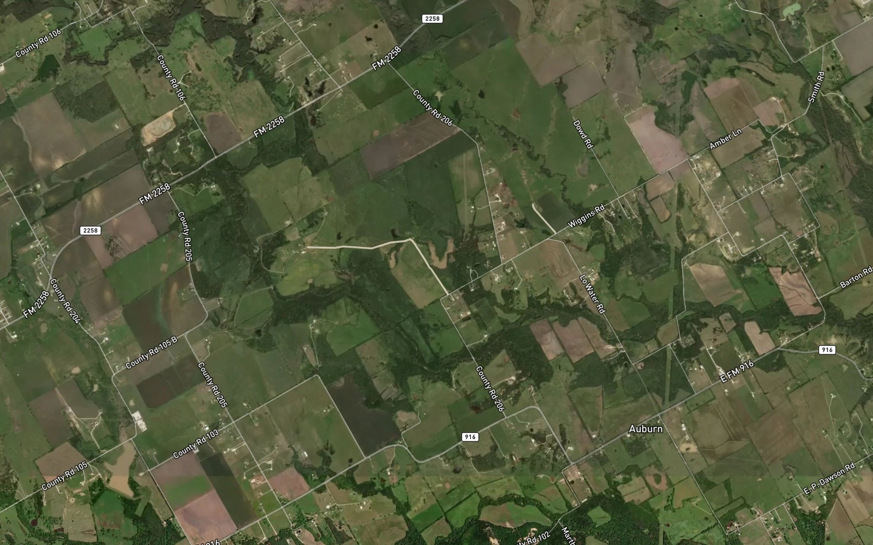 Satellite map of the Buck Ranch Reservoir Number 4