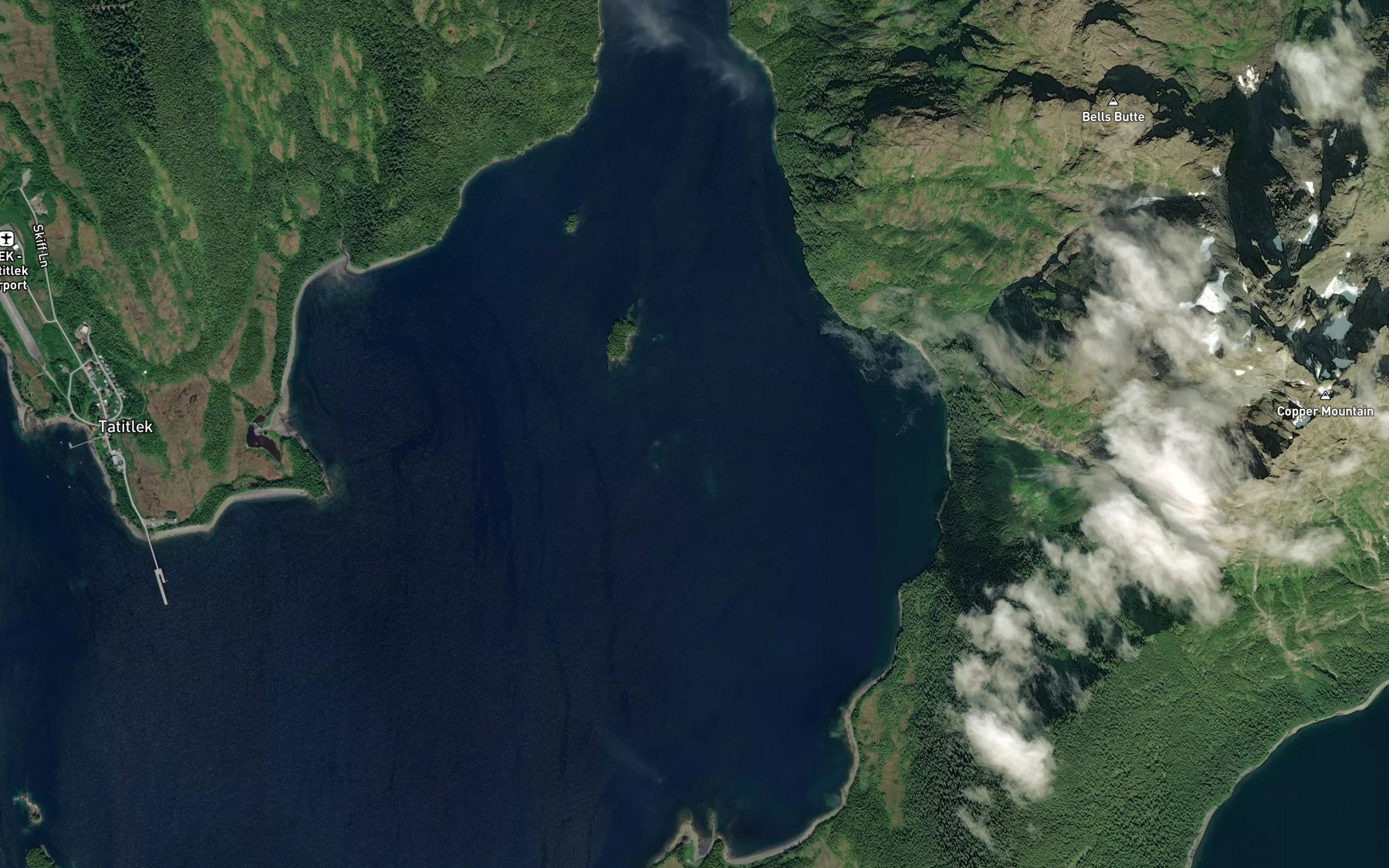 Satellite map of the Boulder Bay