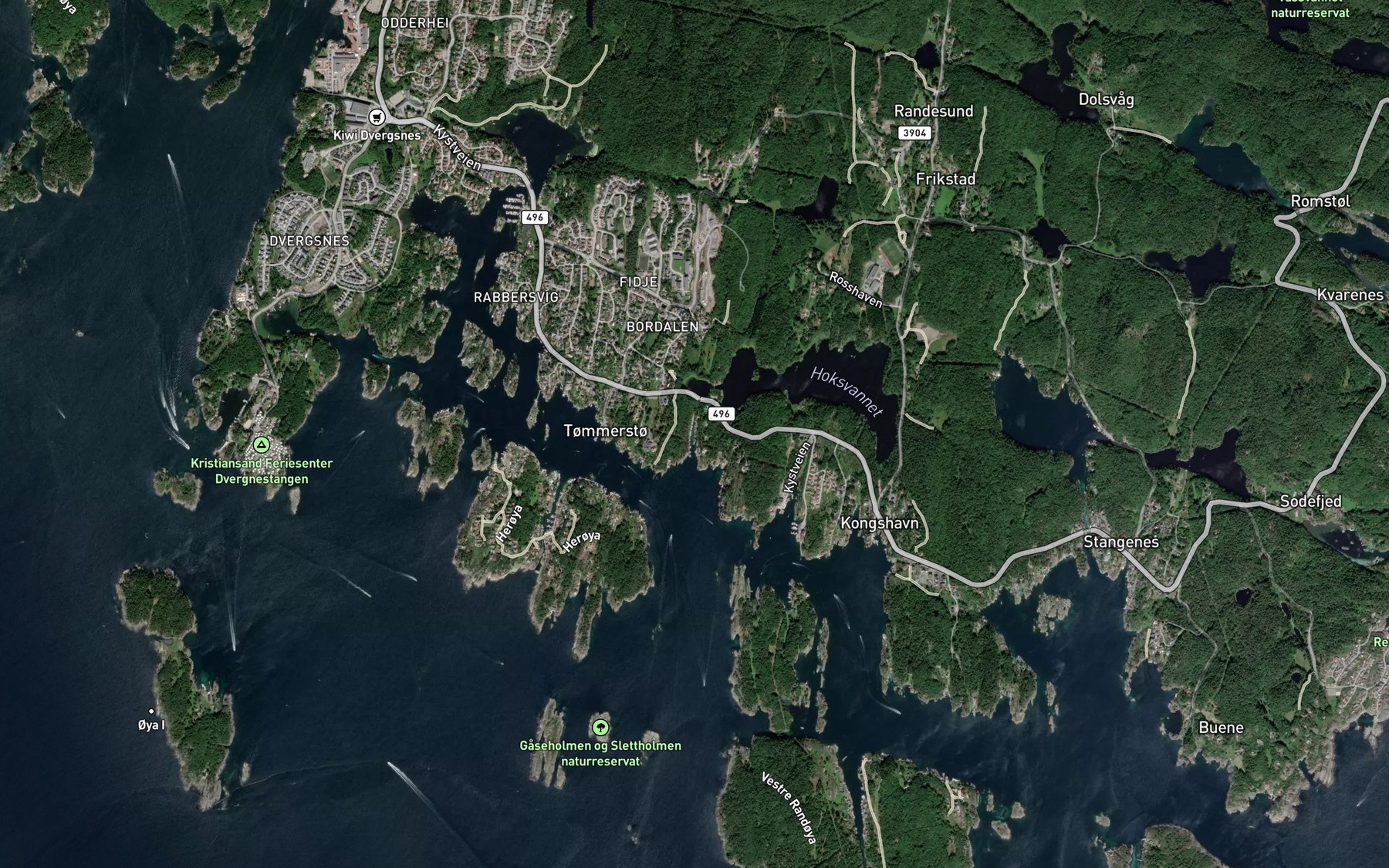 Satellite map of the Holterona