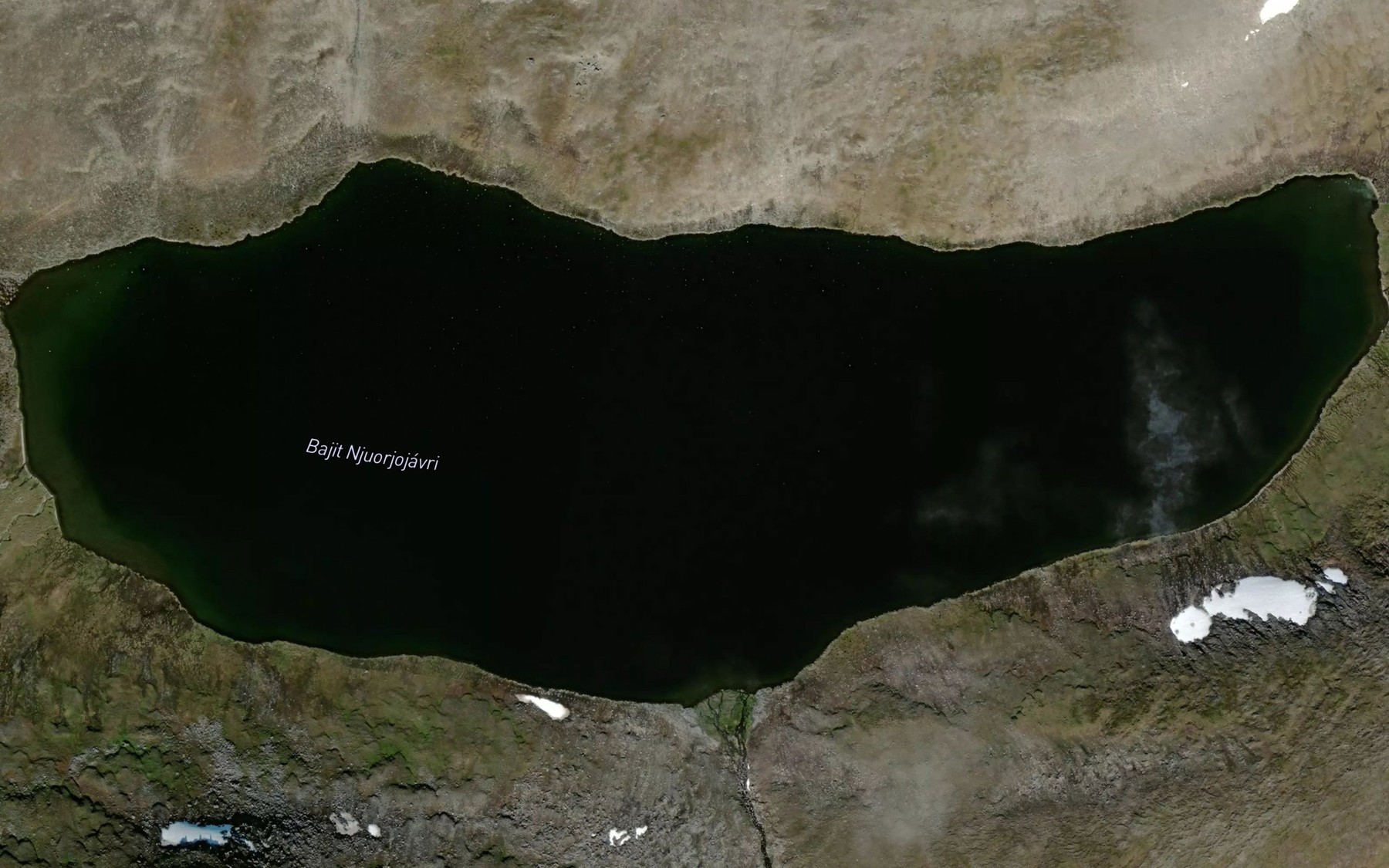 Satellite map of the Njuorjojavri,bajit