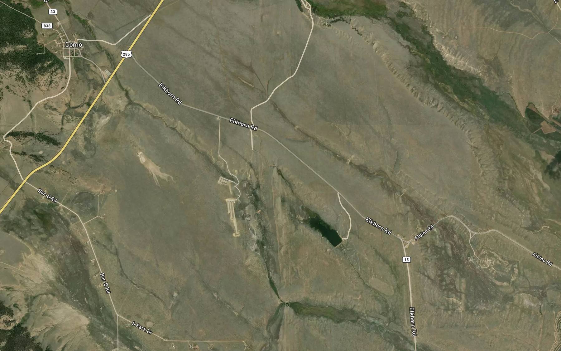 Satellite map of the Slater Ditch