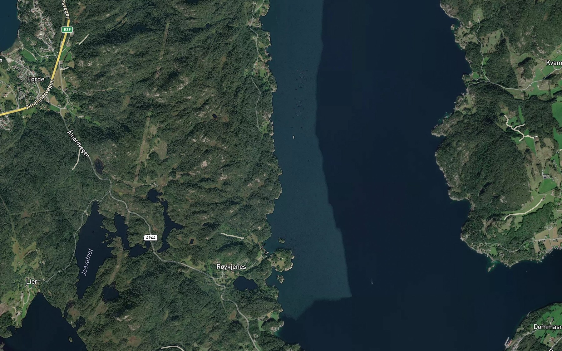 Satellite map of the Stokkavik