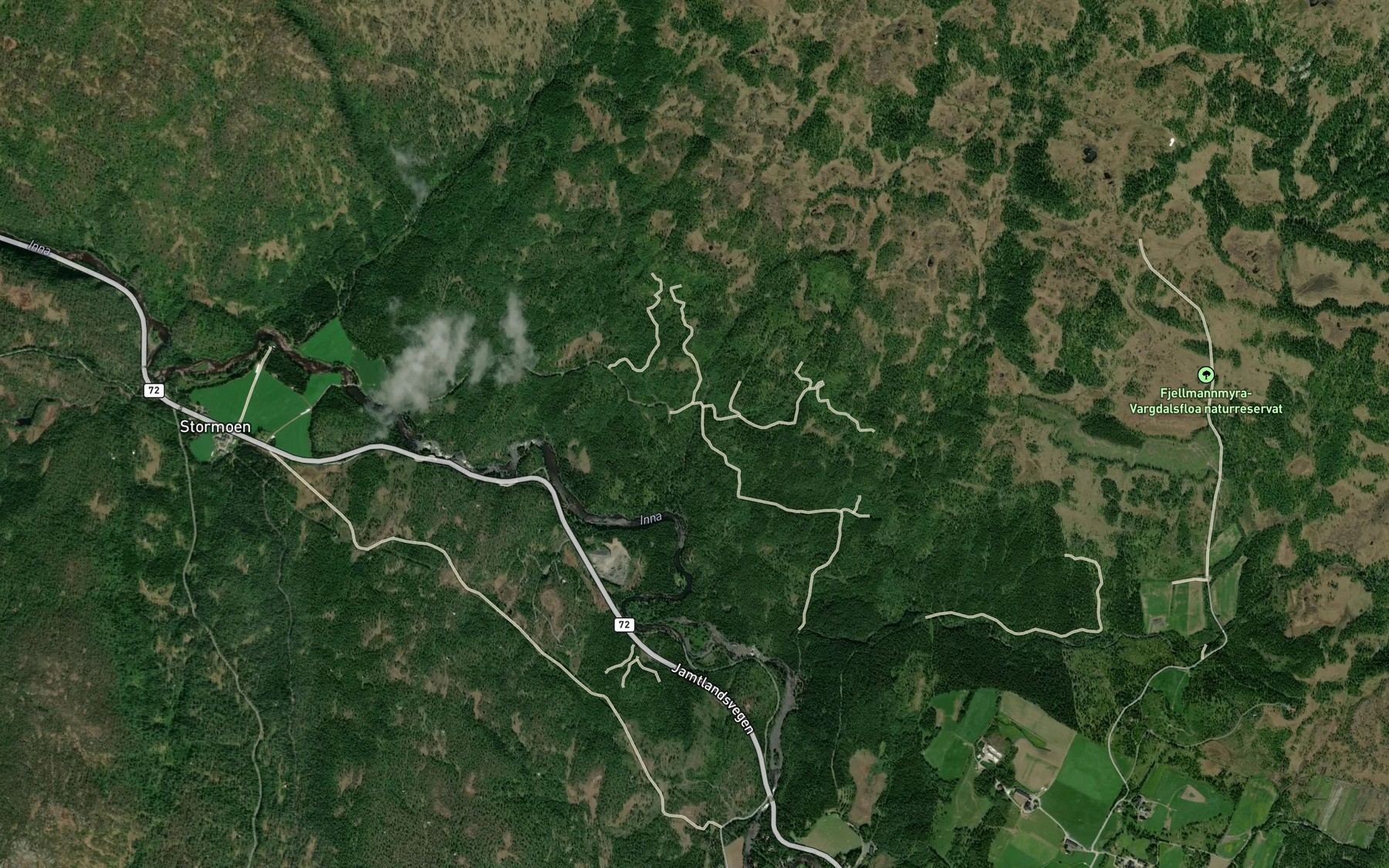 Satellite map of the Badstubekken