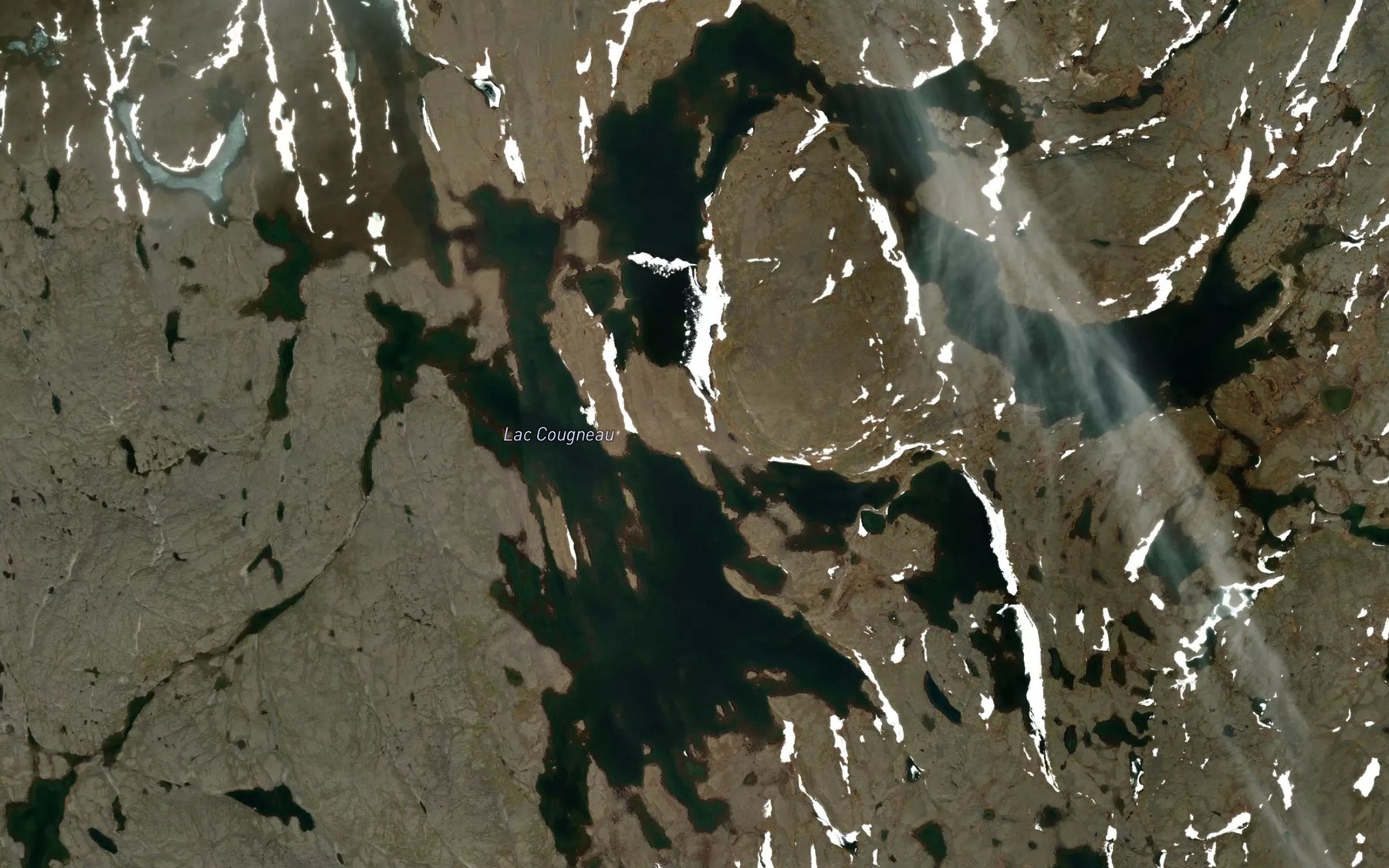 Satellite map of the Lac Cougneau