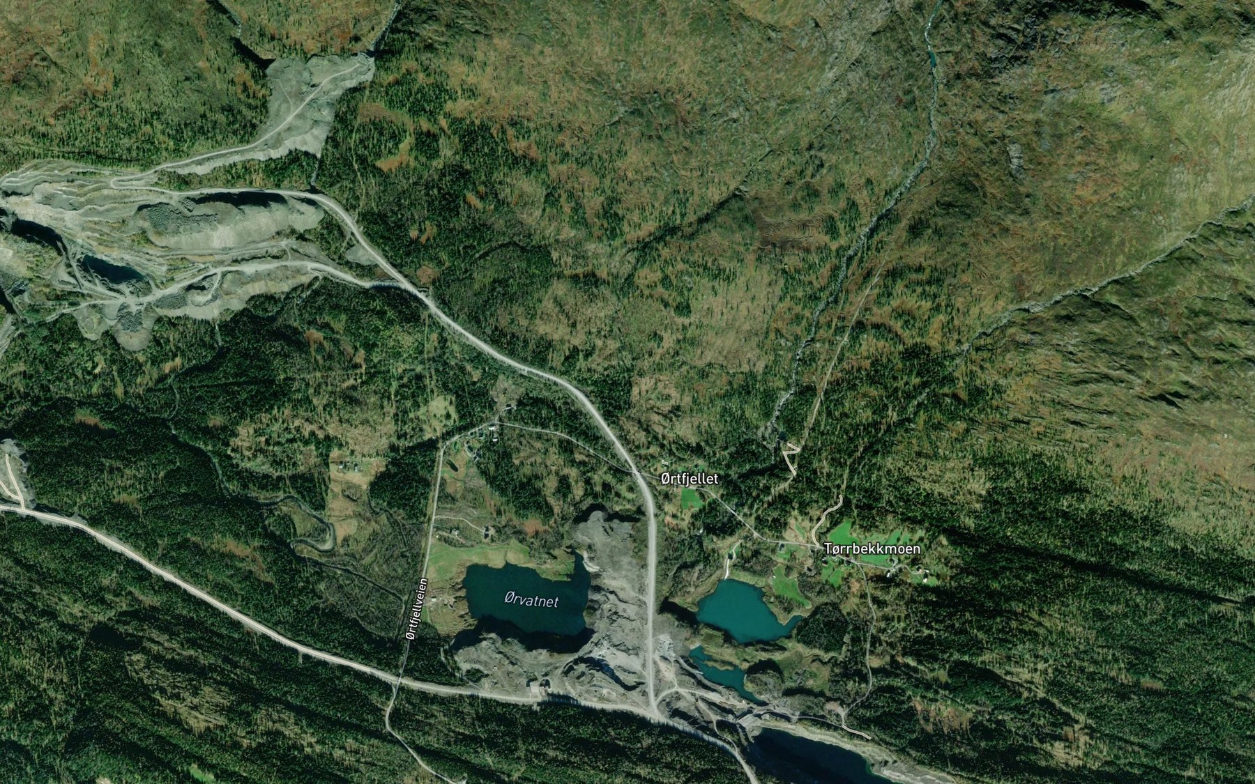 Satellite map of the Knausbekken
