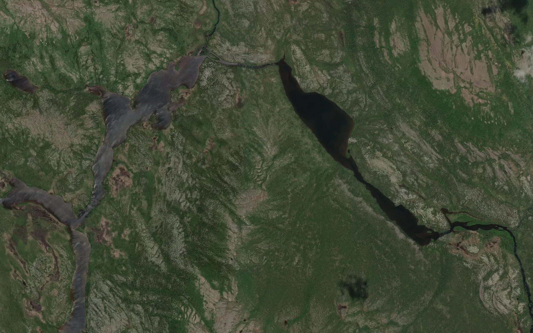 Satellite map of the Lac Pailleraut