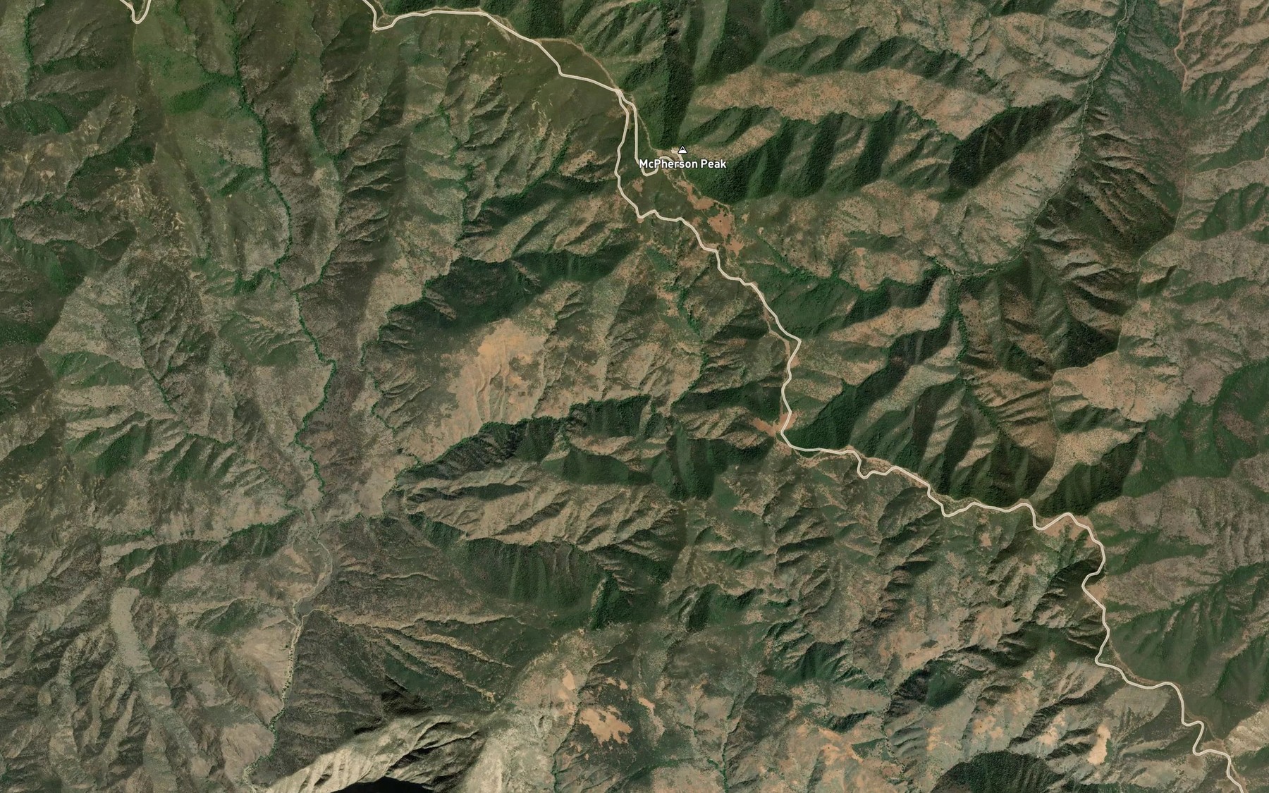 Satellite map of the Abel Canyon Spring