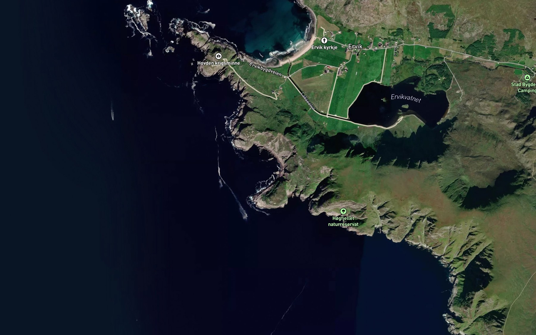 Satellite map of the Breieskarbogen