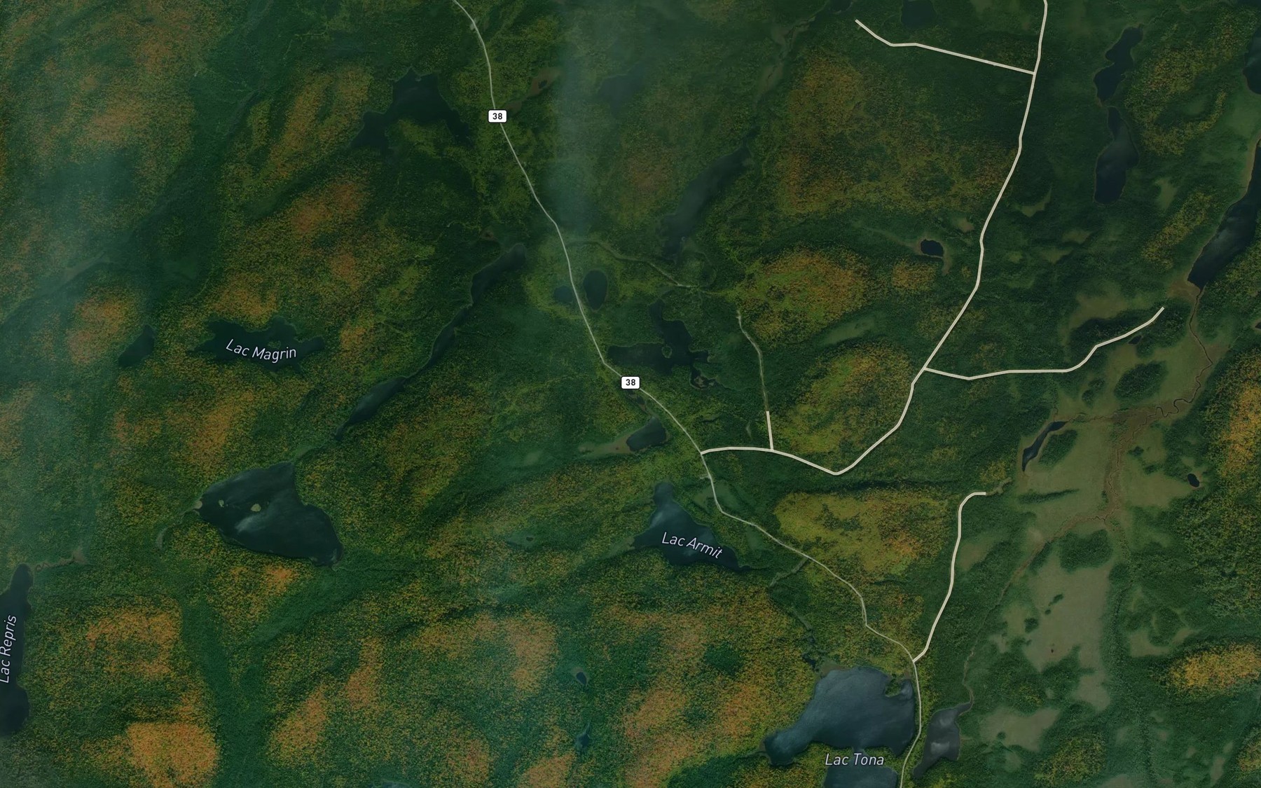 Satellite map of the Lac Segala
