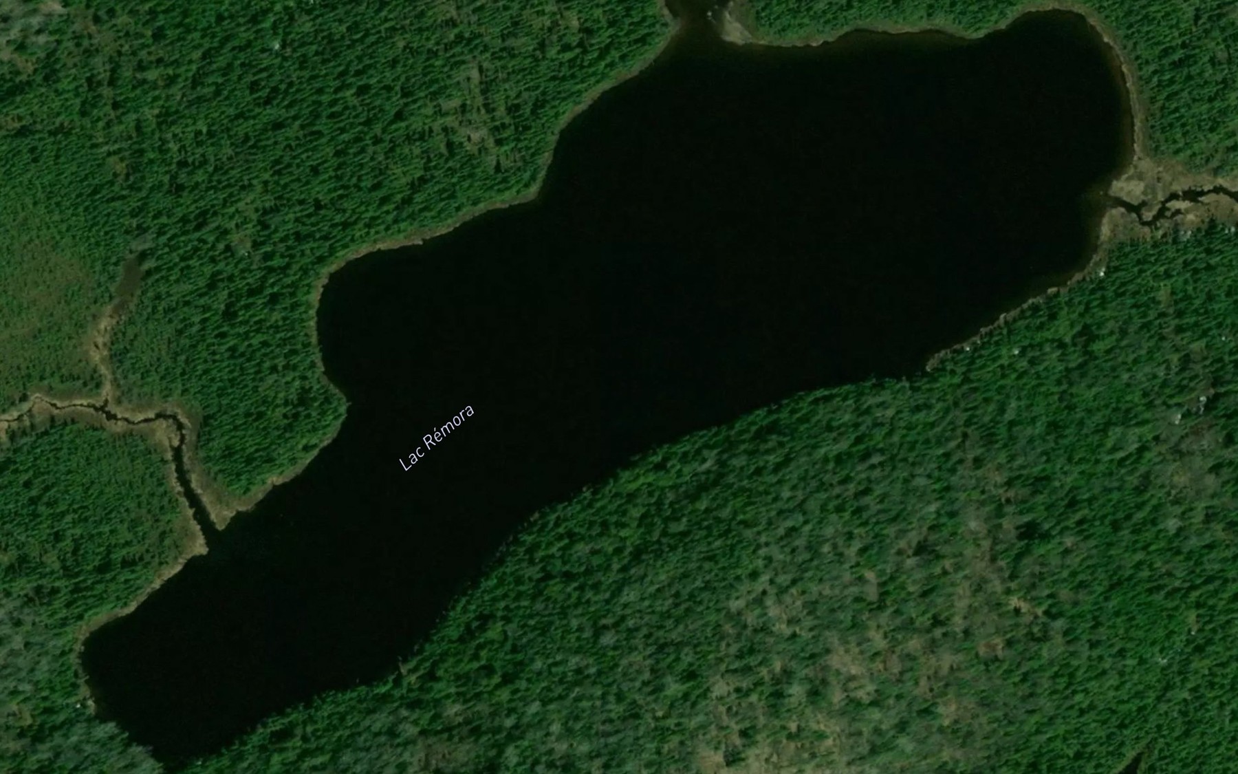 Satellite map of the Lac Remora