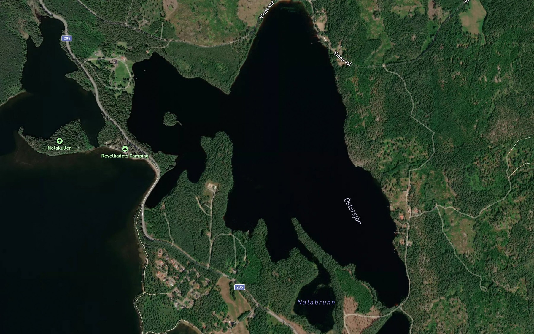 Satellite map of the Ostersjon
