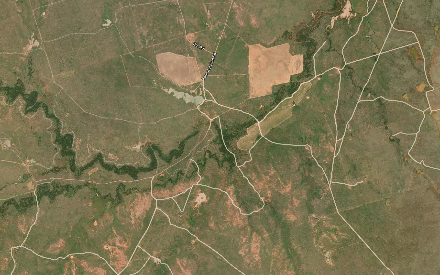 Satellite map of the South Beaver Creek