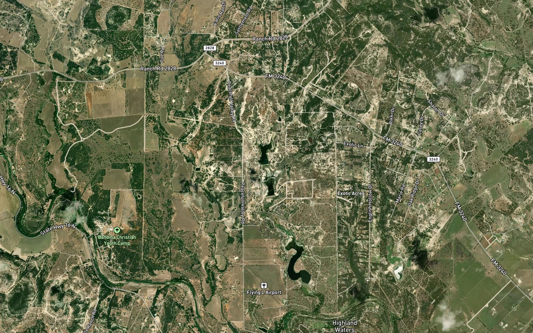 Satellite map of the Thalmann Lake