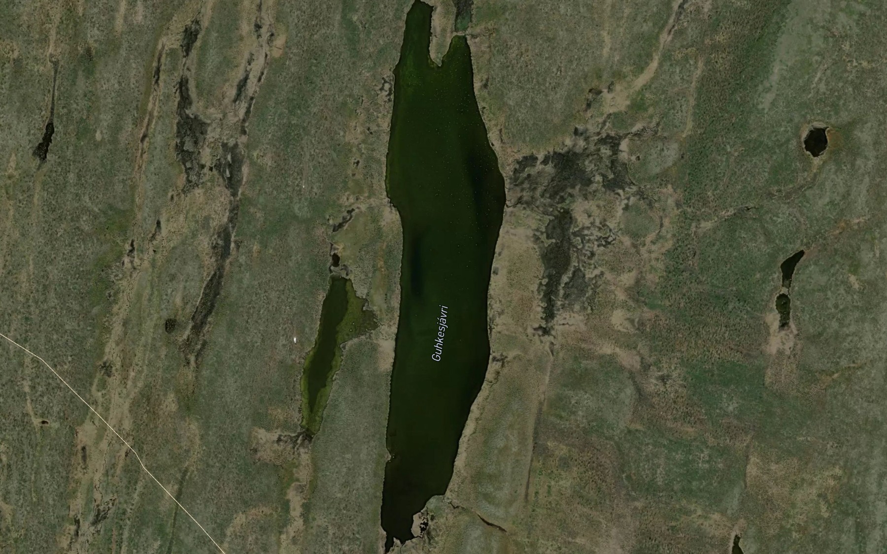 Satellite map of the Gukkesjavri