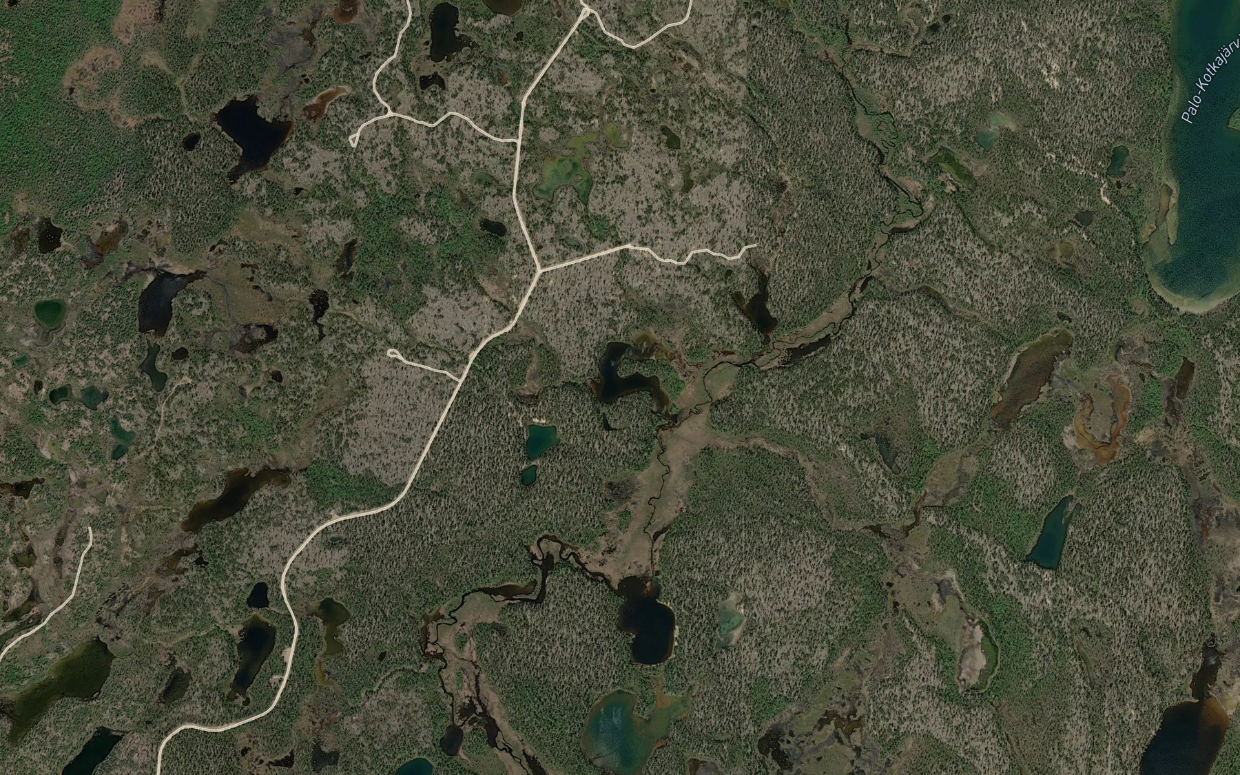 Satellite map of the Mukkalompola
