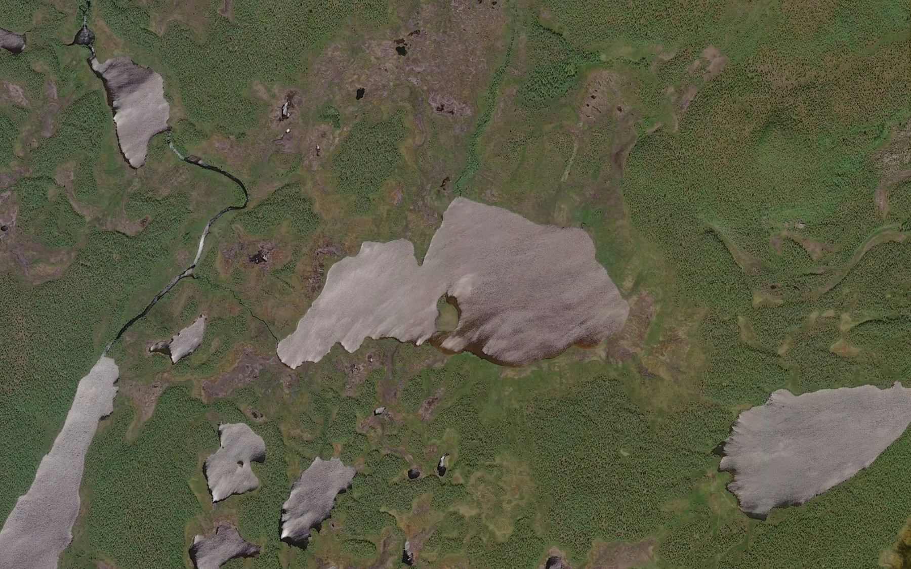 Satellite map of the Aaggasjavri