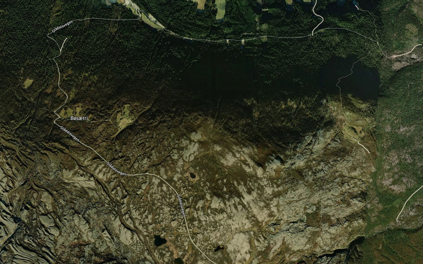 Satellite map of the Bjorai