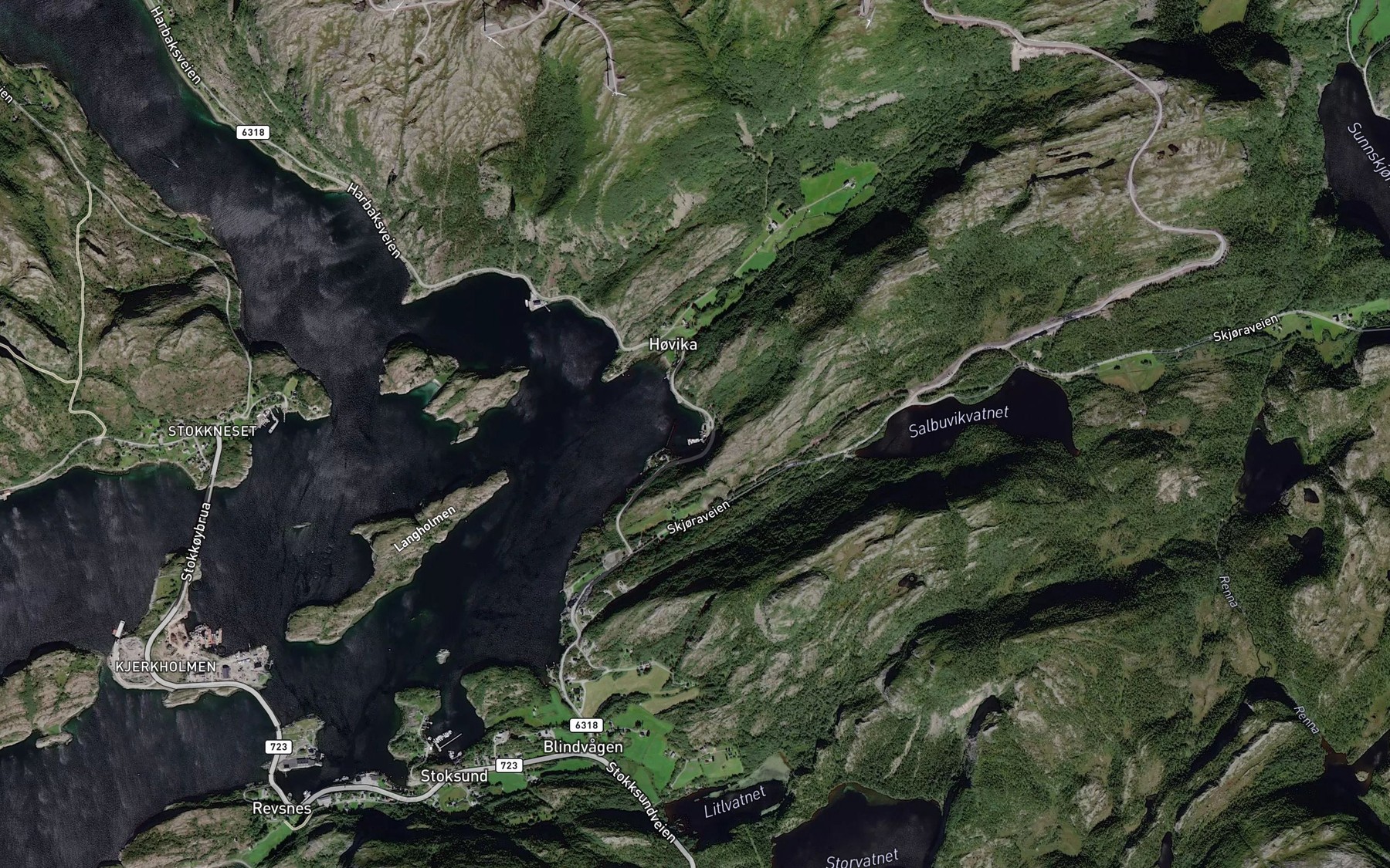 Satellite map of the Annvika
