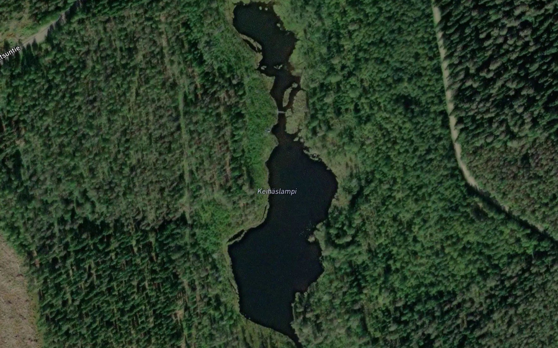 Satellite map of the Keihaslampi