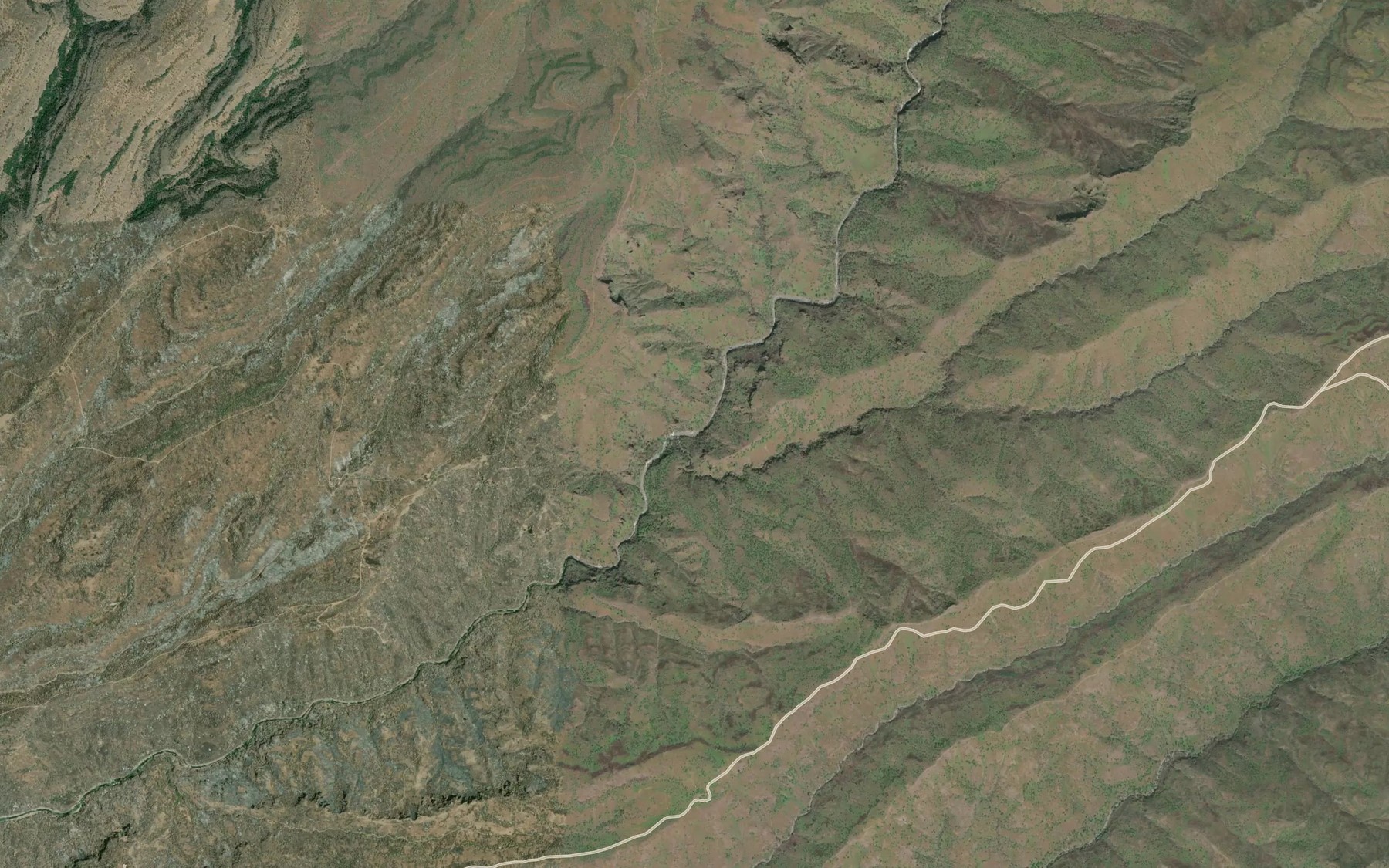 Satellite map of the Little Mill Creek