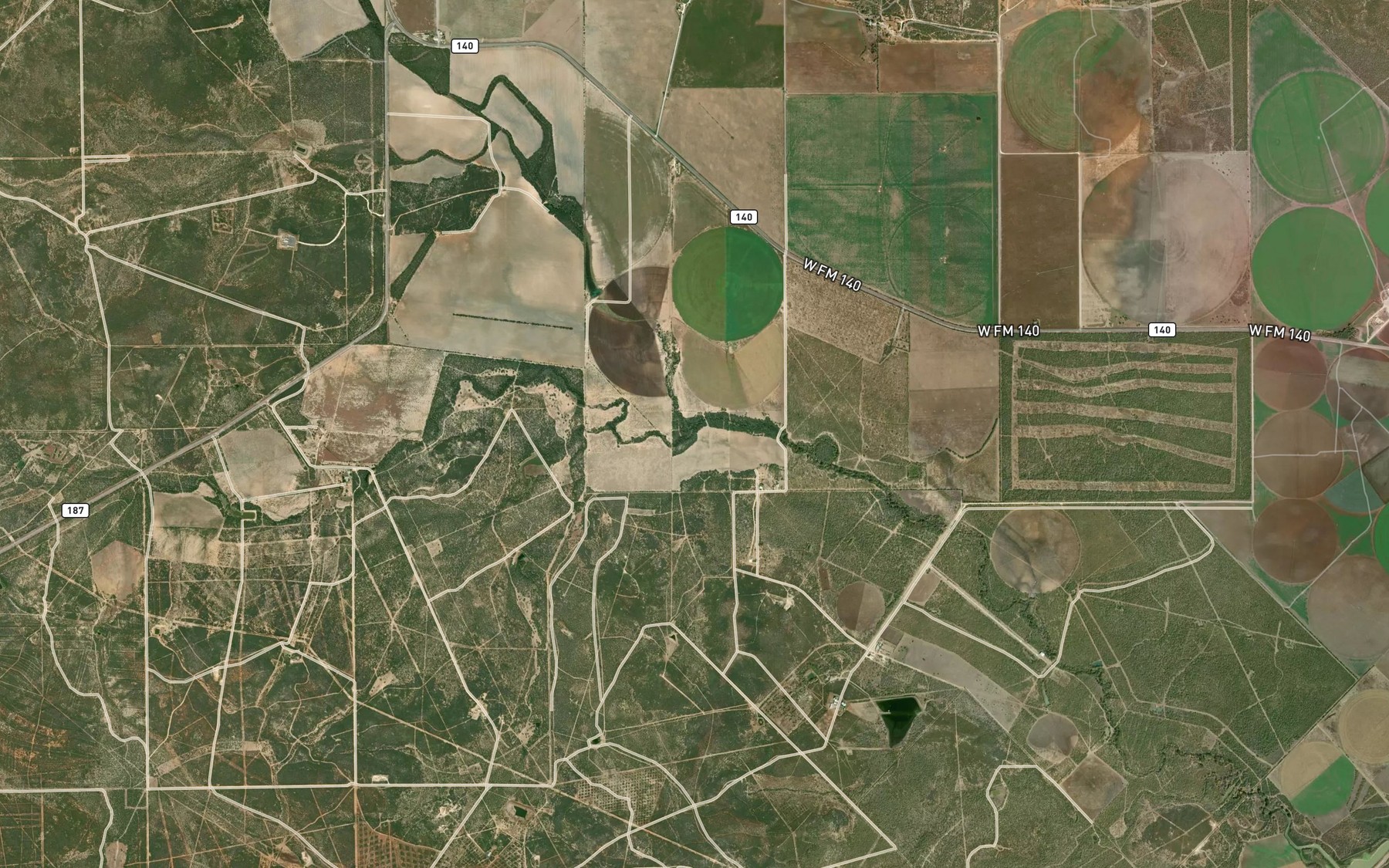 Satellite map of the Fight and Holler Creek