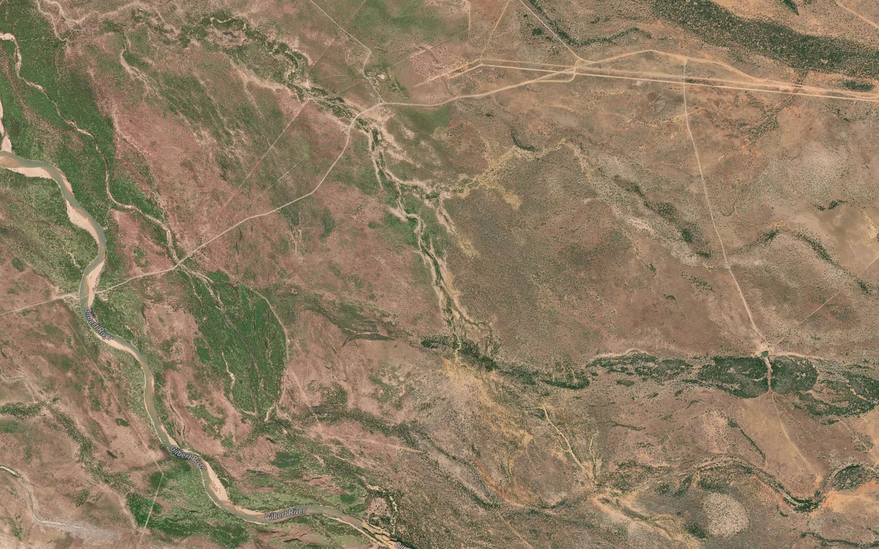 Satellite map of the Crocodile Lagoon