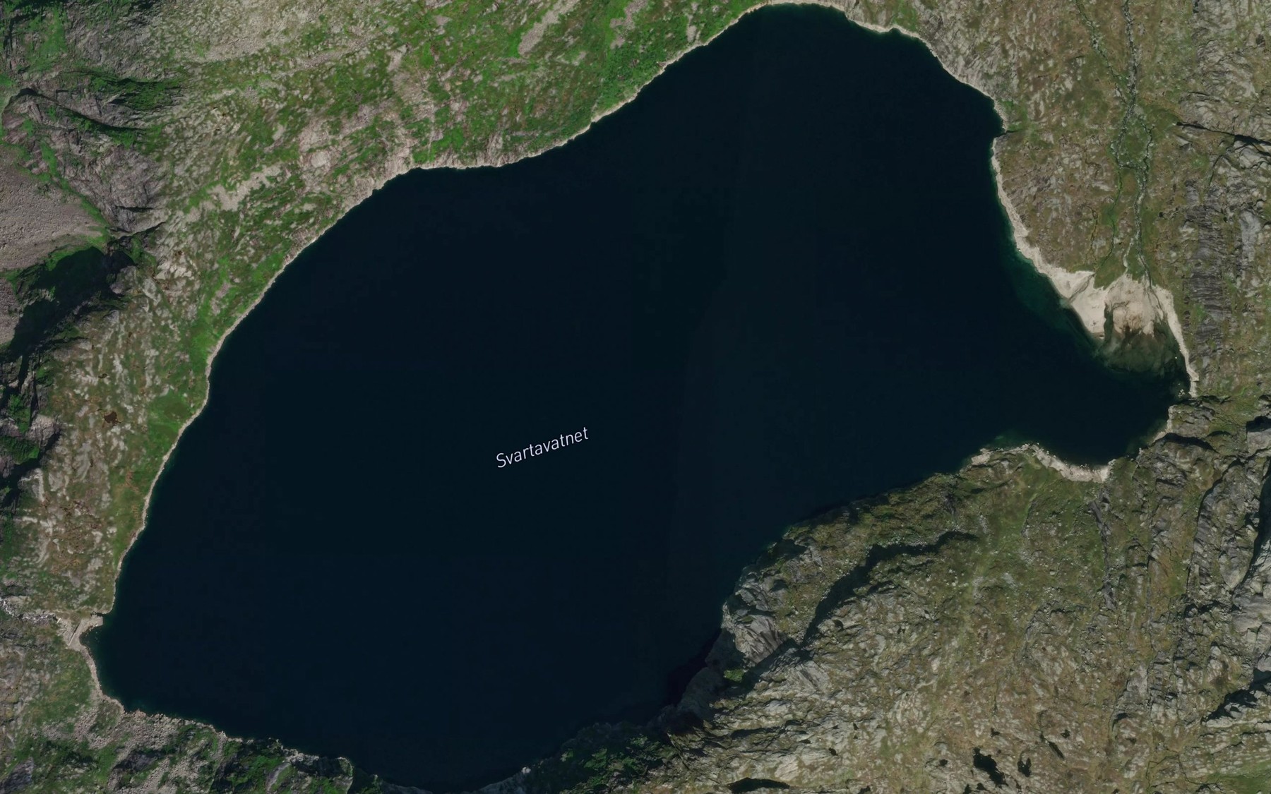 Satellite map of the Svartavatnet