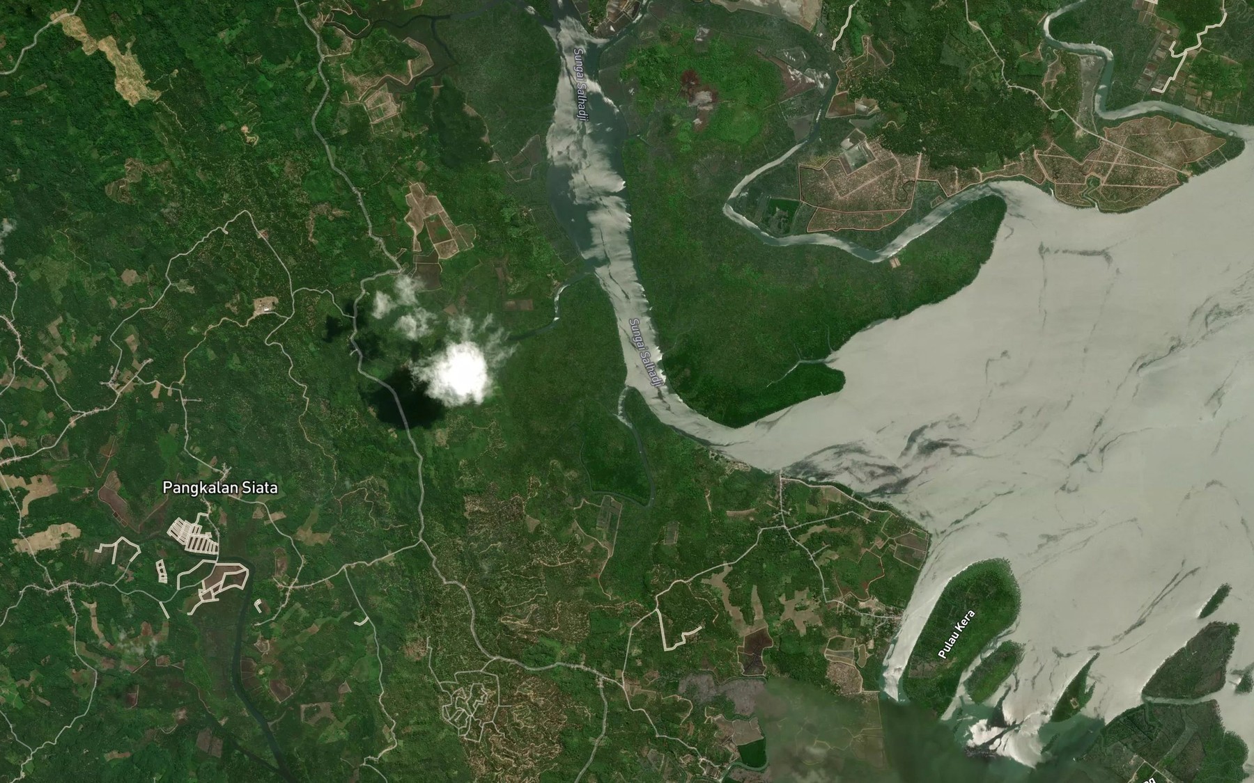 Satellite map of the Sungai Satu
