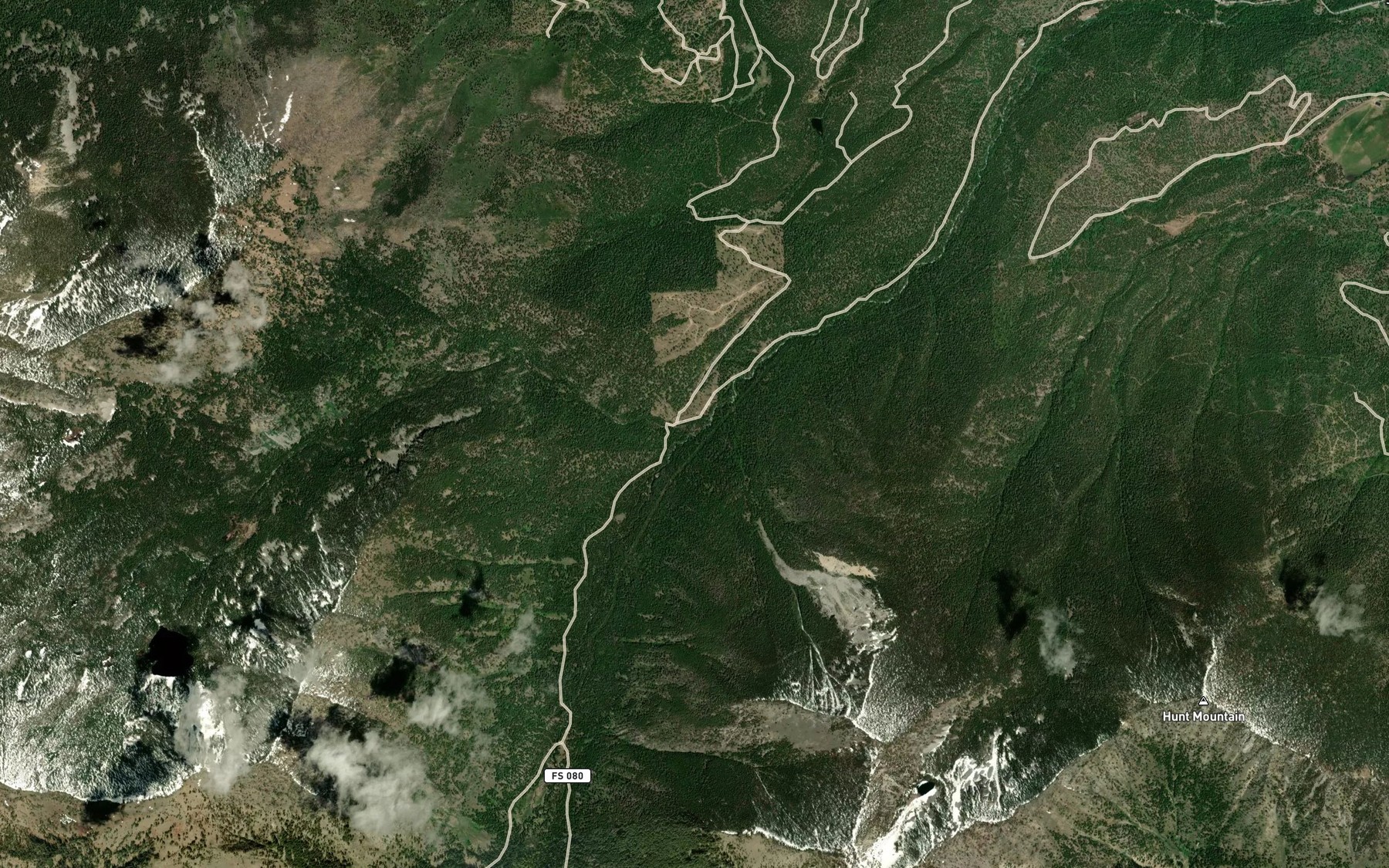 Satellite map of the Killamacue Creek