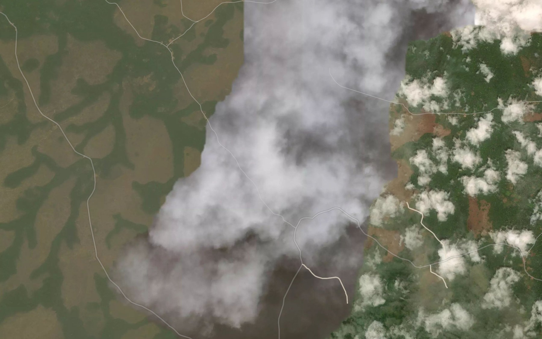 Satellite map of the Zoubena