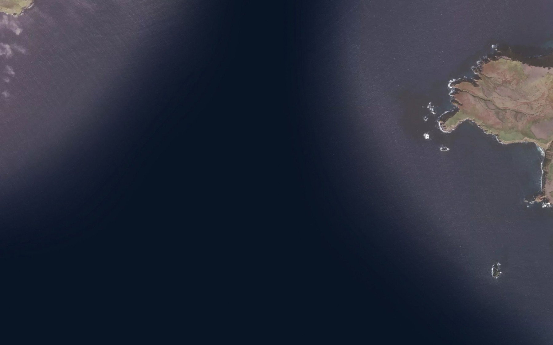 Satellite map of the Amos Cove