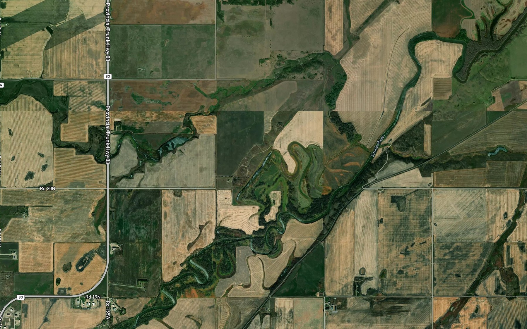 Satellite map of the Gardiners Lagoon