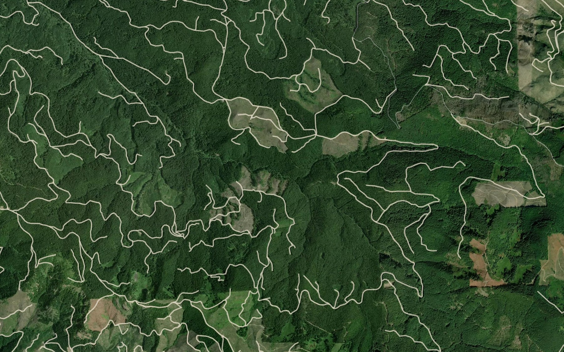 Satellite map of the East Rock Creek