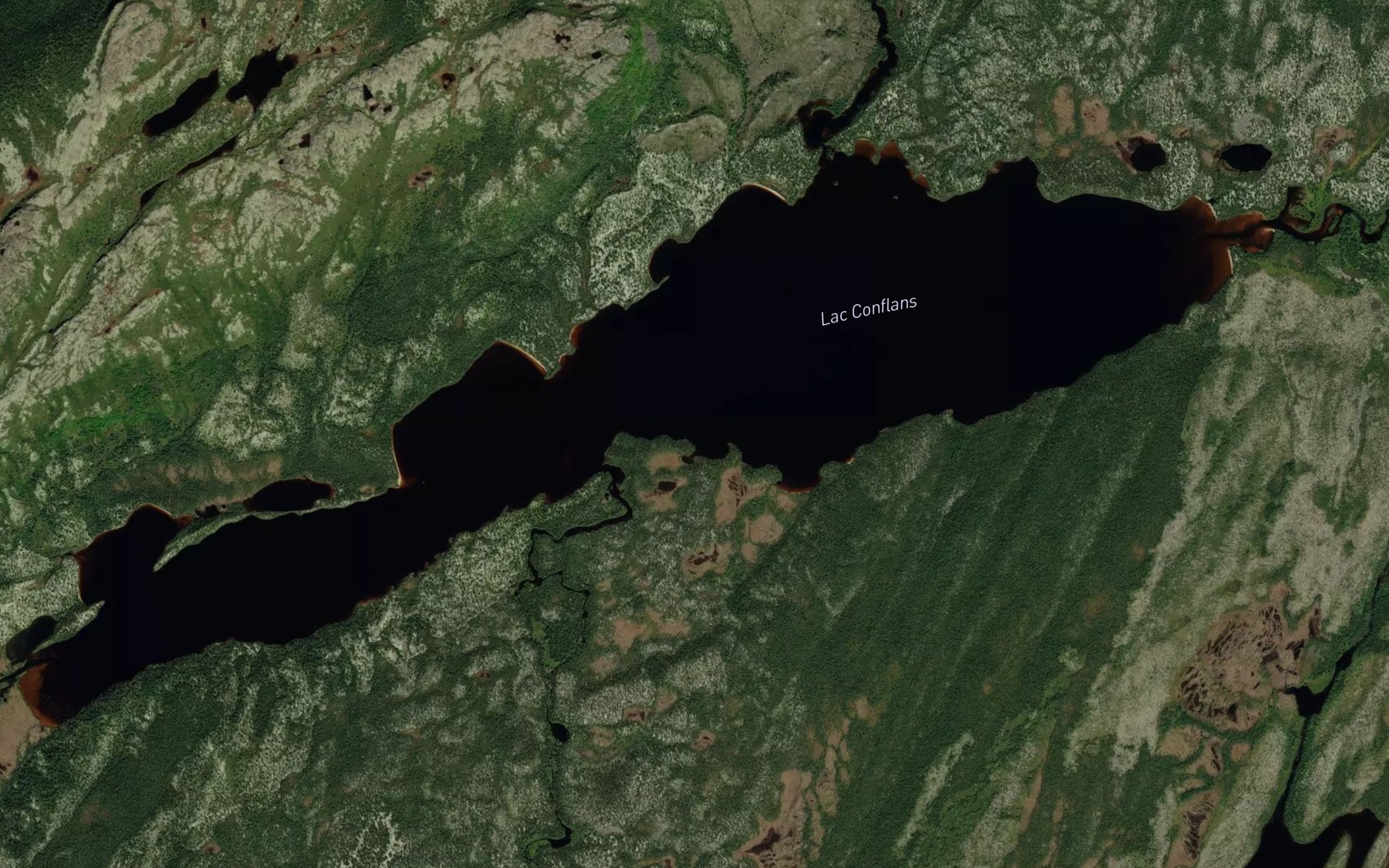Satellite map of the Lac Rene-Richard