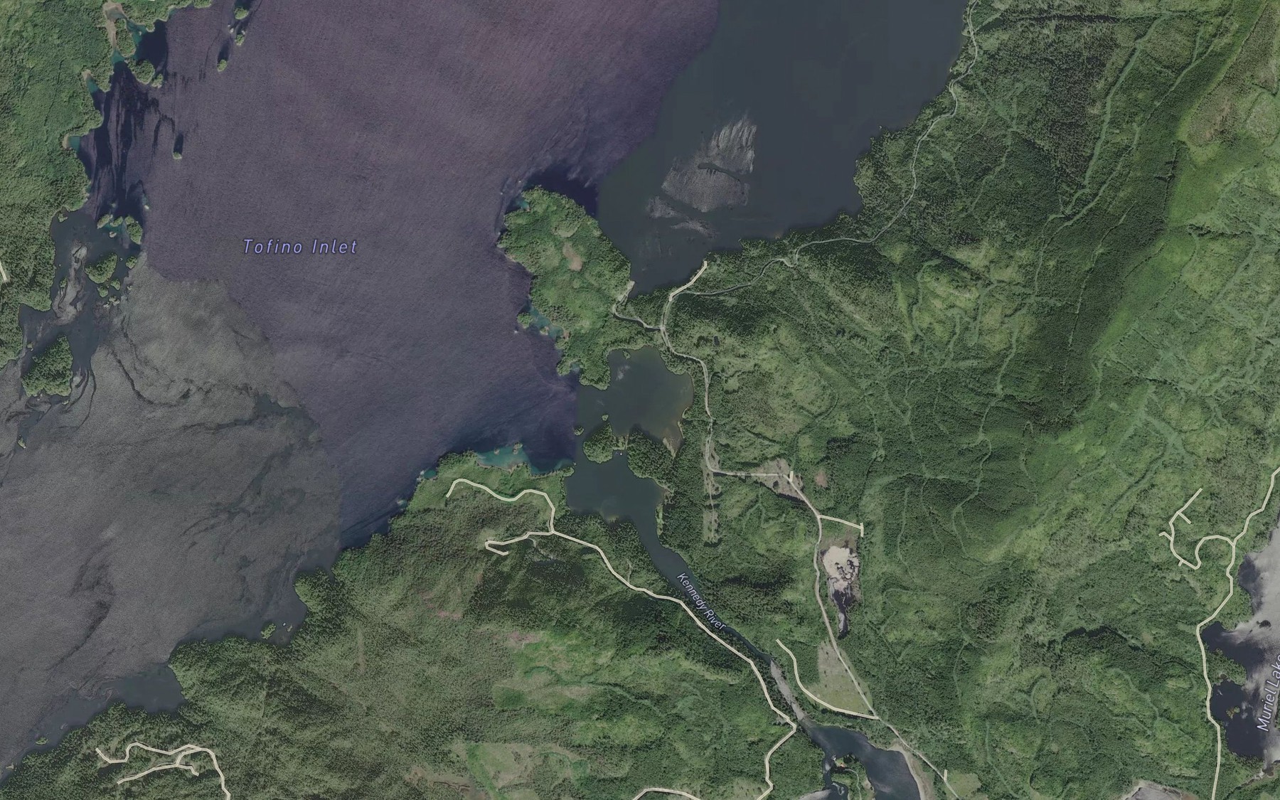 Satellite map of the Cannery Bay