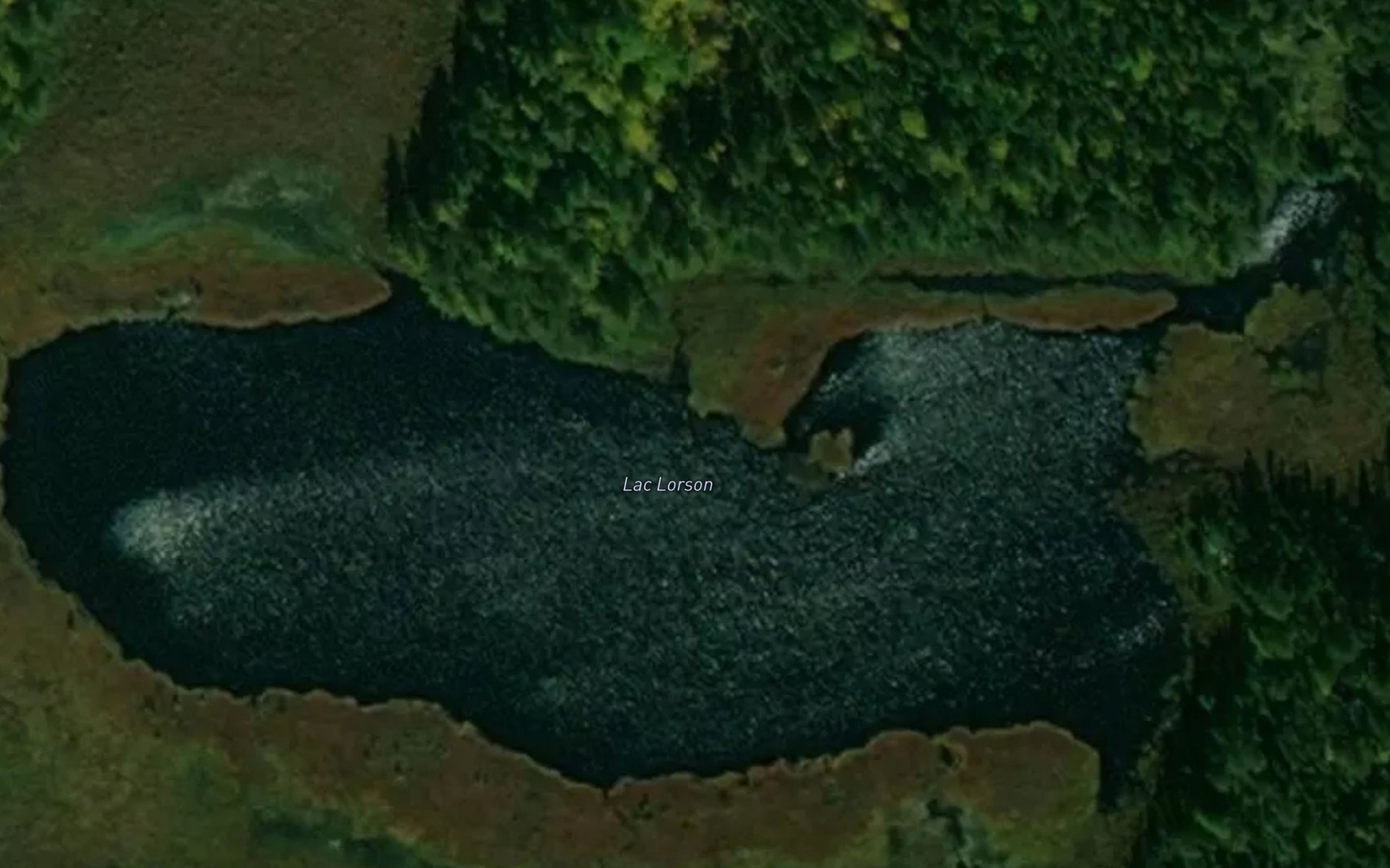 Satellite map of the Lac Lorson